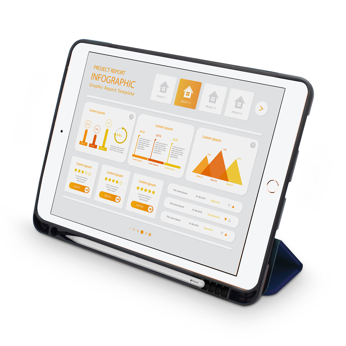 iPAD (10.9") ULTRA SLIM CASE: BLUE