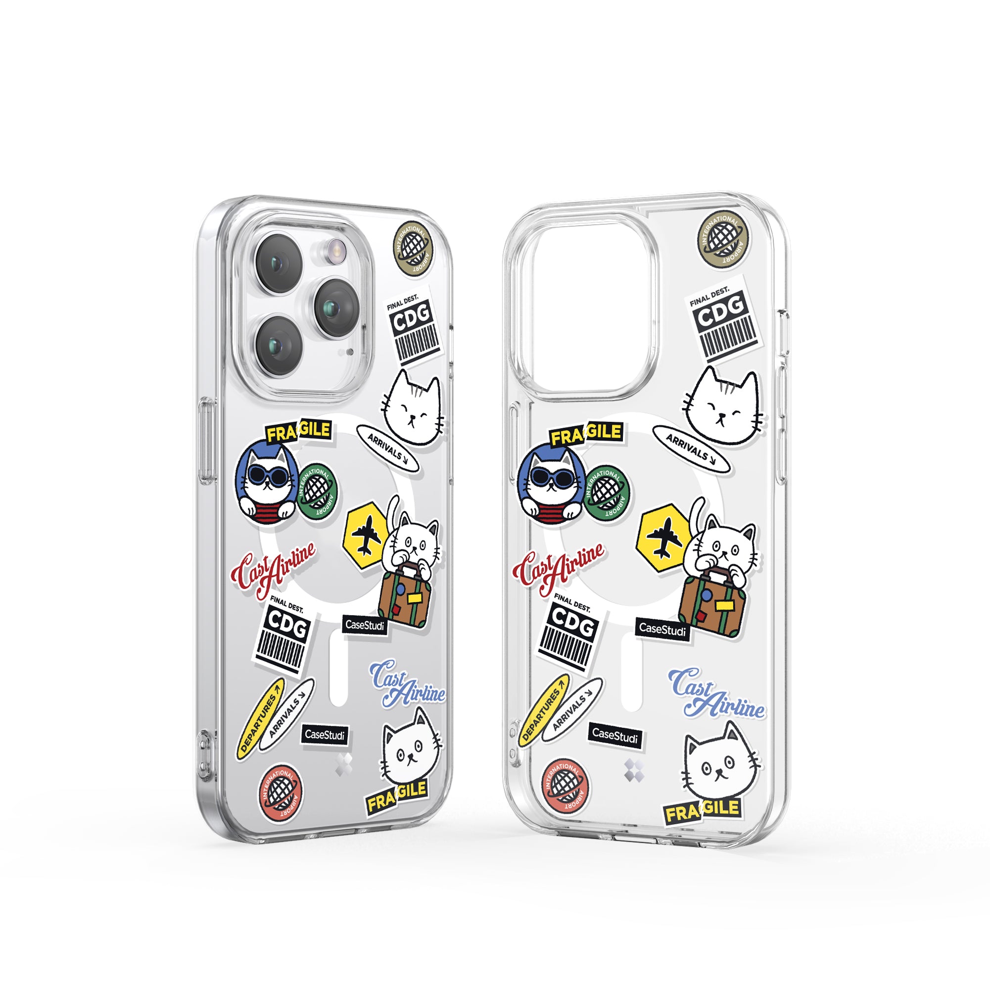 iPhone 15 Pro / Pro Max Case: Cast Travel Cat Magsafe