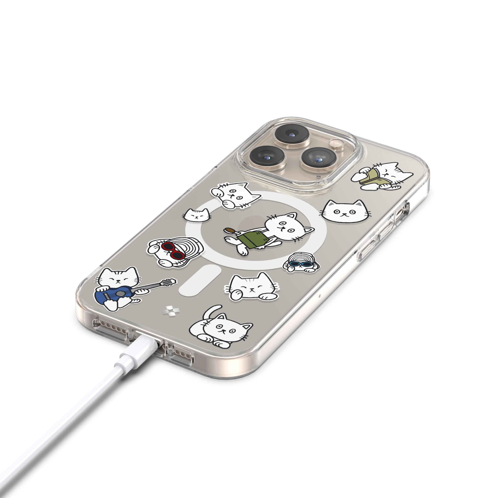 iPhone 15 Pro / Pro Max ケース: キャストコンボキャット Magsafe