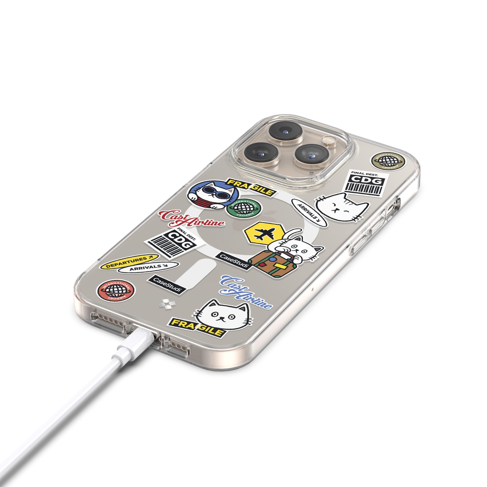 iPhone 15 Pro / Pro Max Case: Cast Travel Cat Magsafe