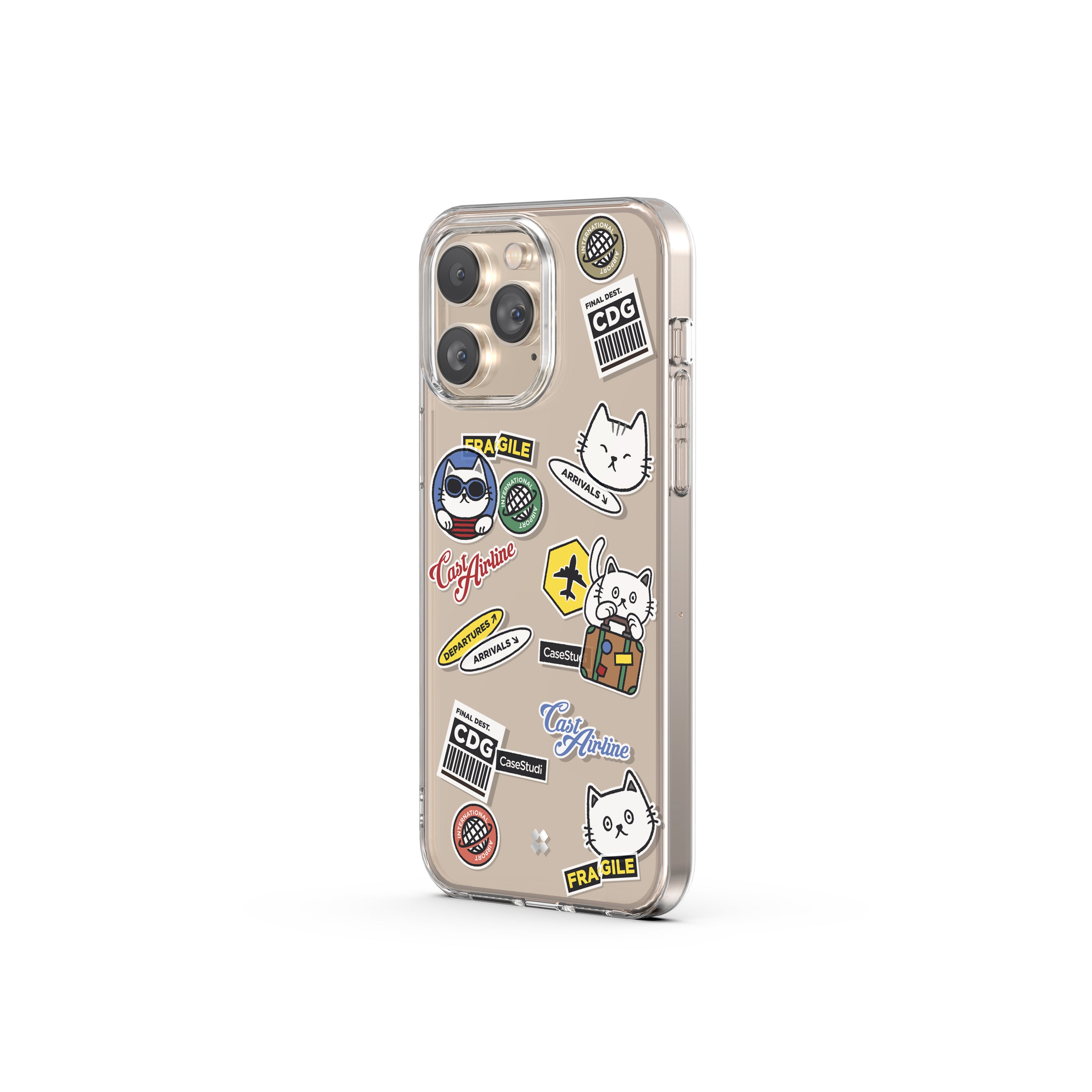 iPhone 15 Pro / Pro Max Case: Cast Travel Cat Non-Magsafe