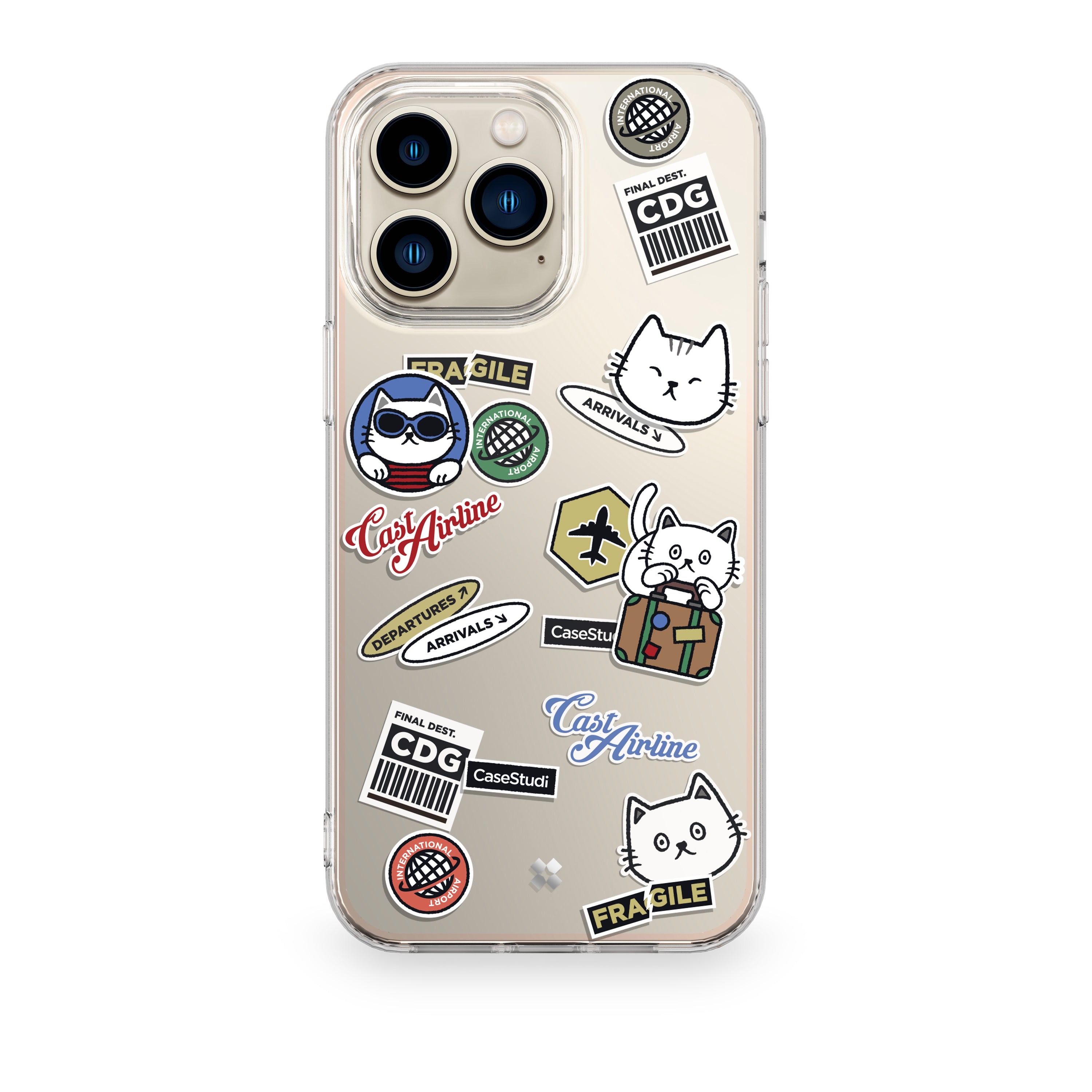 iPhone 15 Pro / Pro Max Case: Cast Travel Cat Non-Magsafe