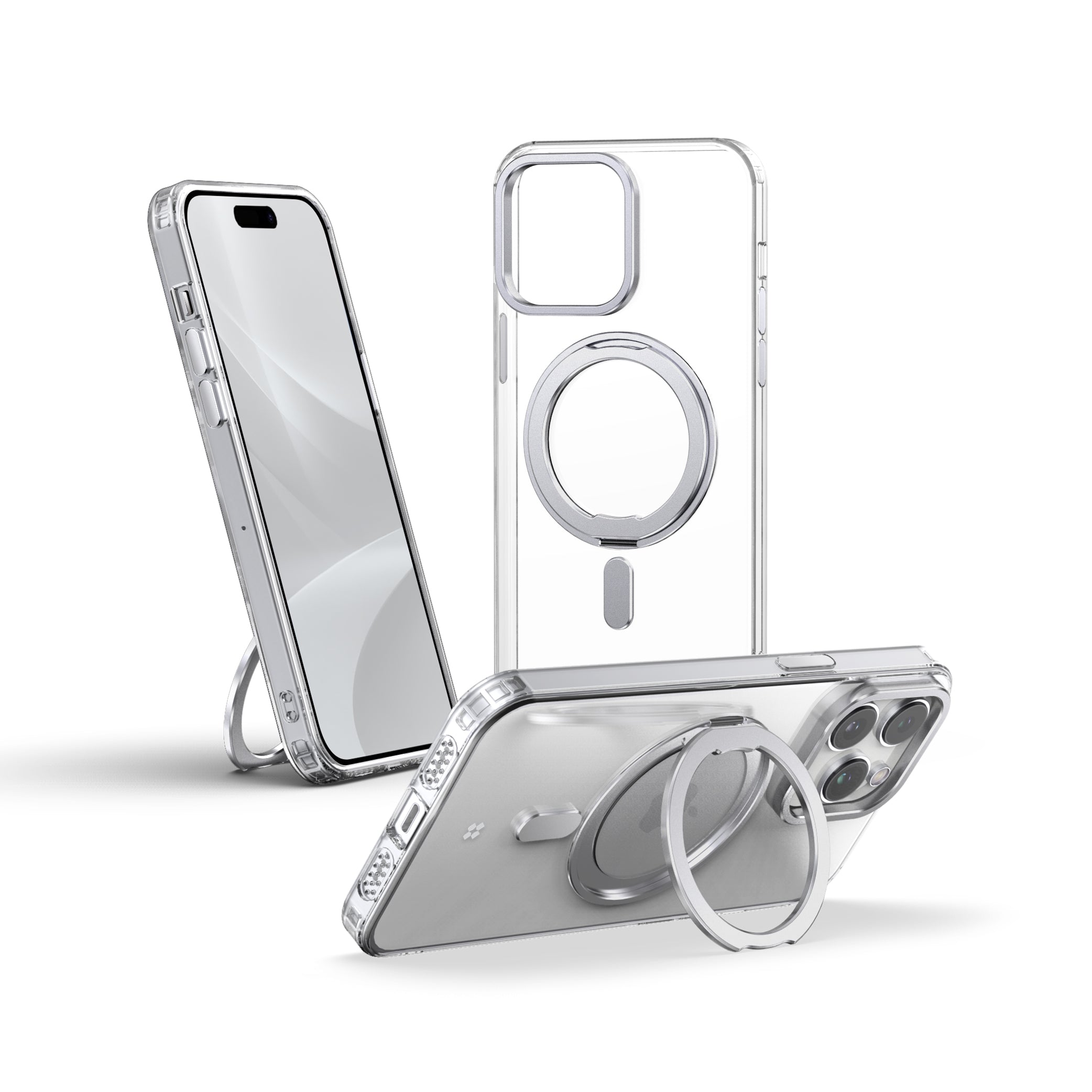 iPhone 15 Pro / Pro Max / 15 / 15 Plus Case: Mag+ Clear