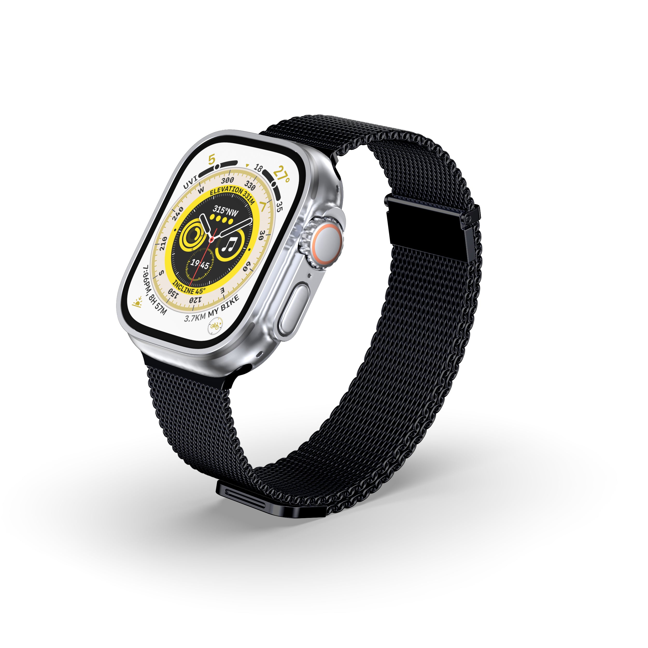 APPLE WATCH SERIES ULTRA 2/ULTRA/9/8/7/6 EXCELSIOR BAND: BLACK