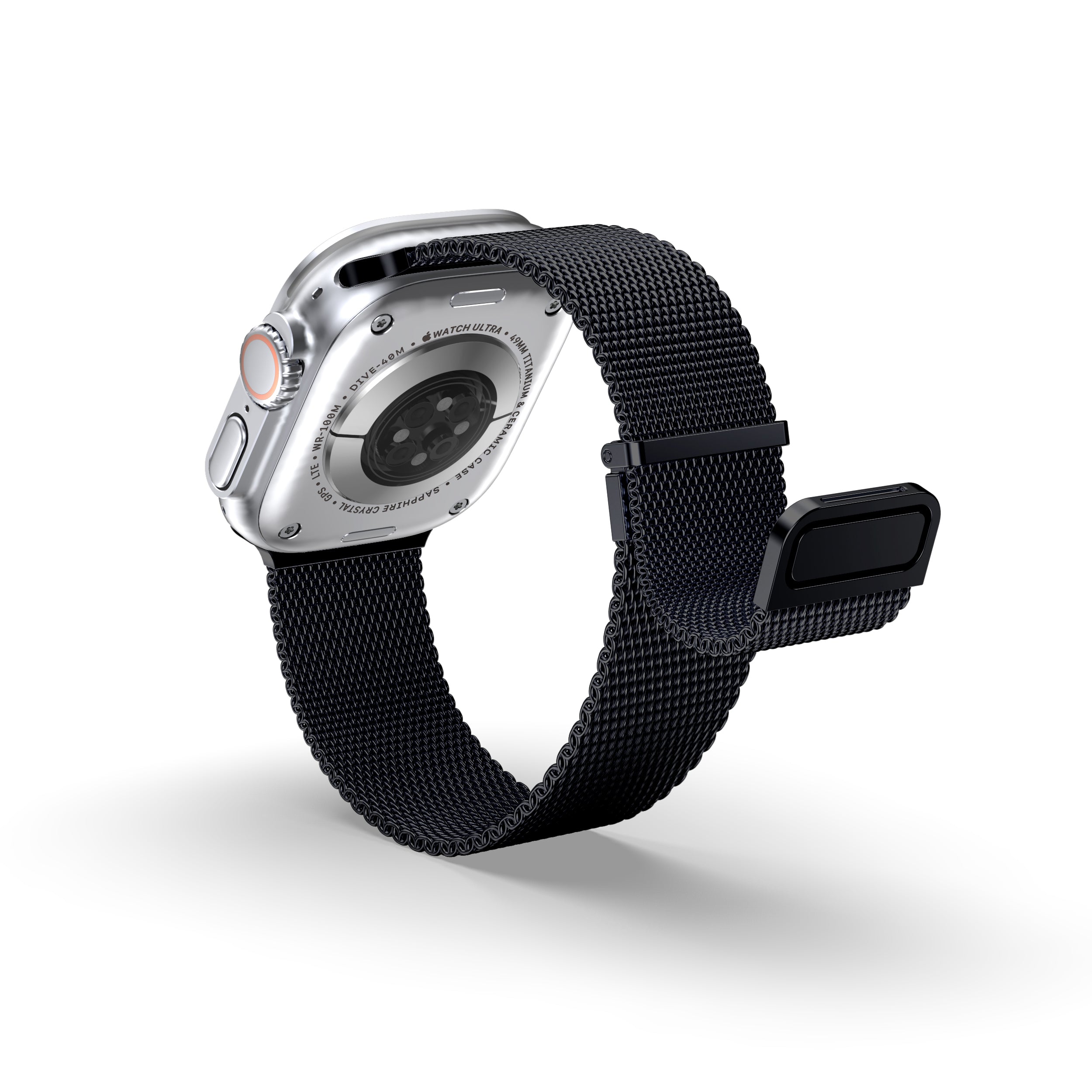 APPLE WATCH SERIES ULTRA 2/ULTRA/9/8/7/6 EXCELSIOR BAND: BLACK