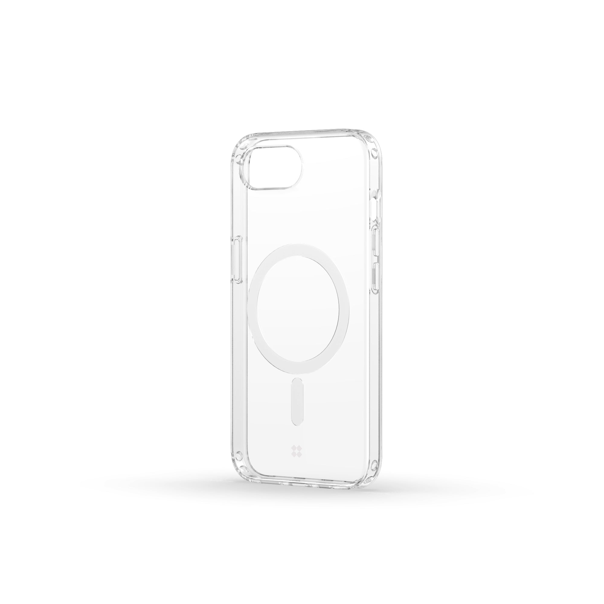 Casestudi 16e Explorer Case displayed on its own, showcasing its fully transparent design. A lightweight and minimalist clear case that offers protection while keeping the phone’s original aesthetics visible.