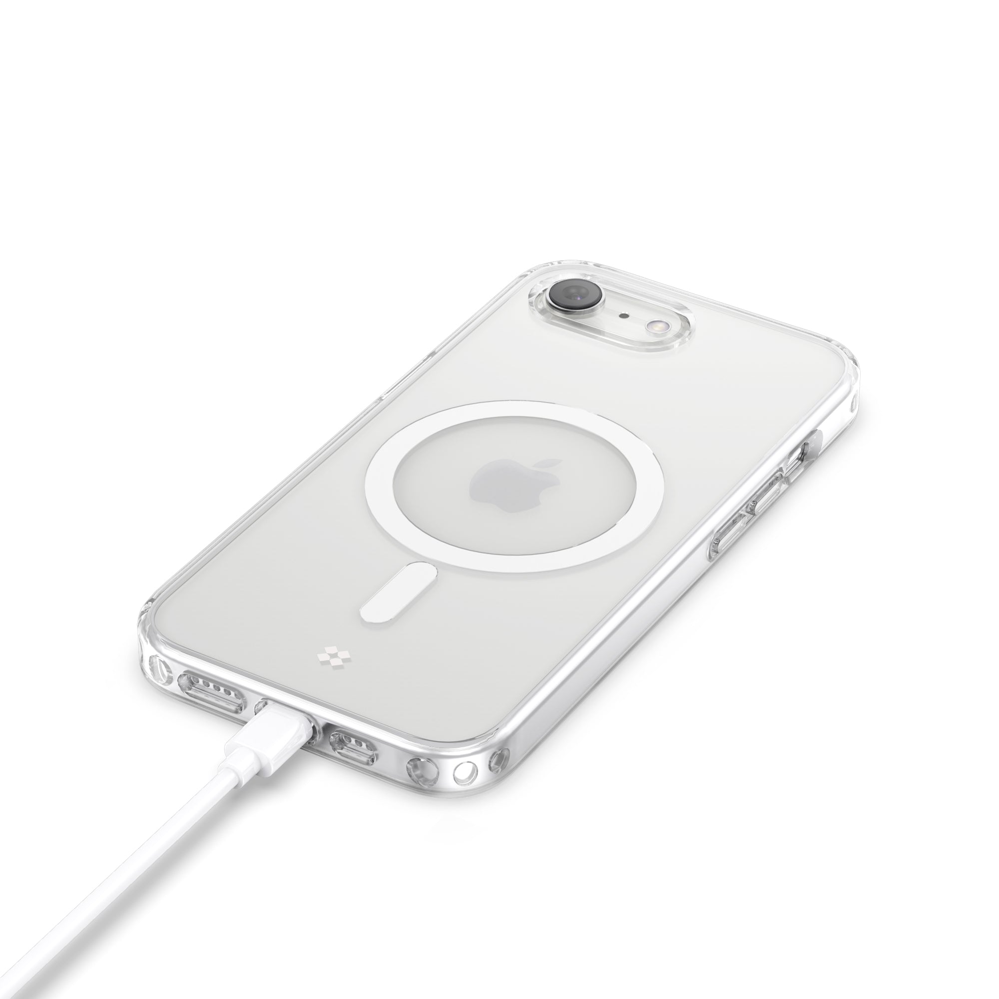 Casestudi 16e Explorer Case showcasing precise cutouts for easy access to buttons, ports, and charging. Designed for a perfect fit, allowing seamless operation and compatibility with various charging cables.
