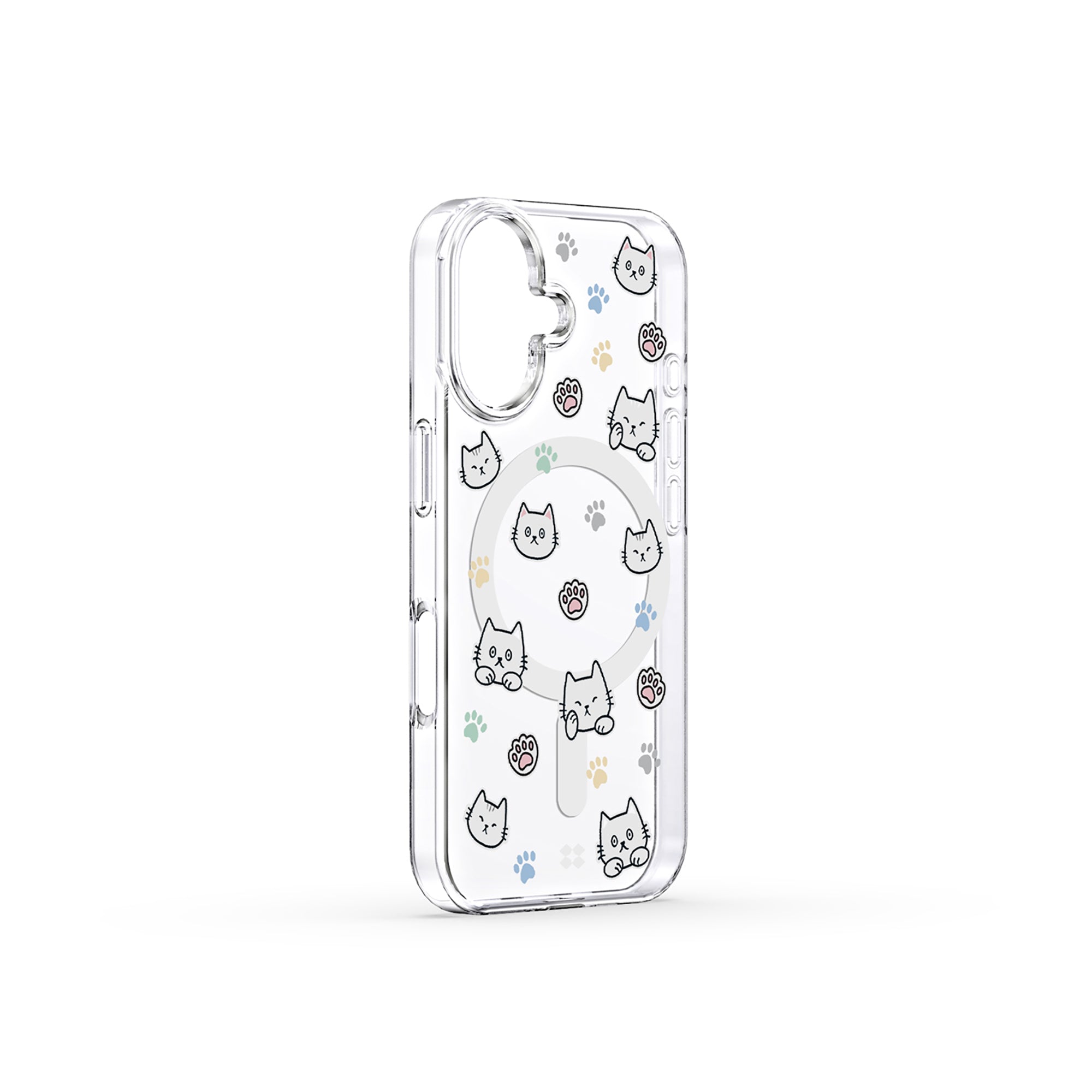 Casestudi iPhone 16 Case featuring a minimalistic look with the Cast character and subtle cat footprint design, blending simplicity with charm for everyday use.