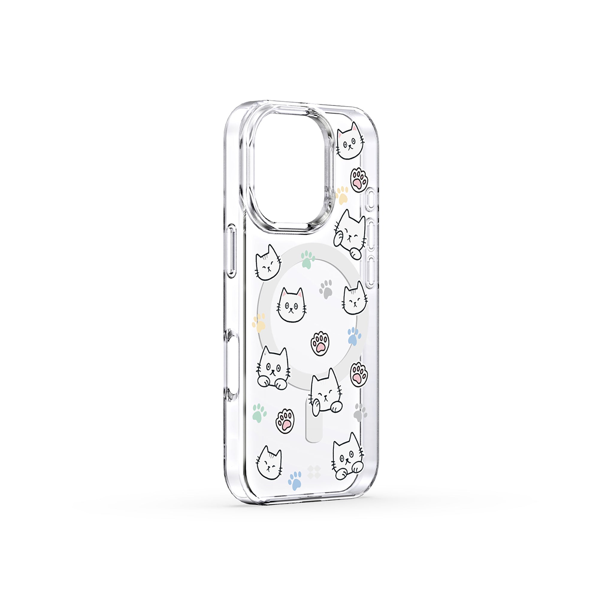 Casestudi iPhone 16 Pro Case featuring a minimalistic look with the Cast character and subtle cat footprint design, blending simplicity with charm for everyday use.