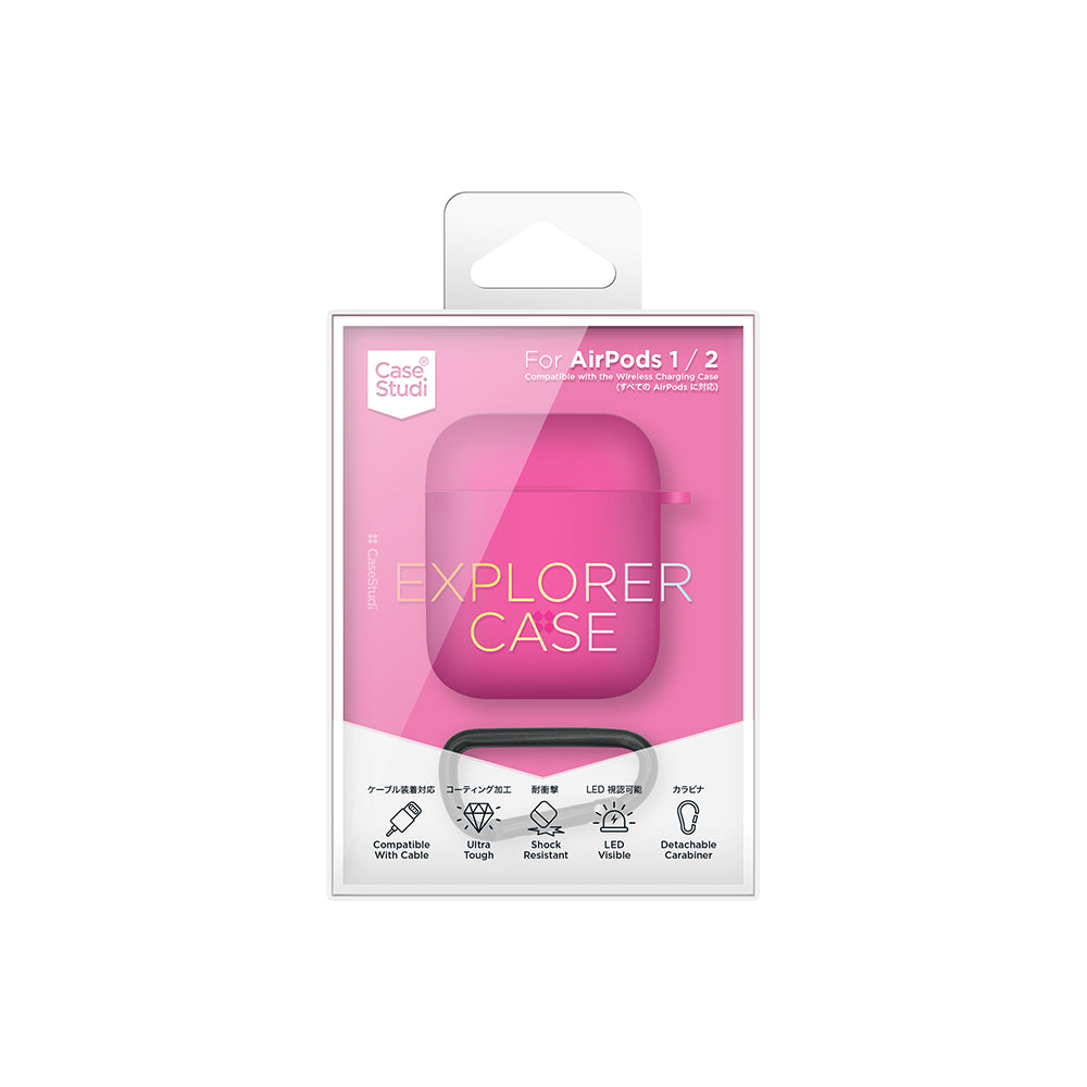 AIRPODS EXPLORER CASE: SHOCKING PINK