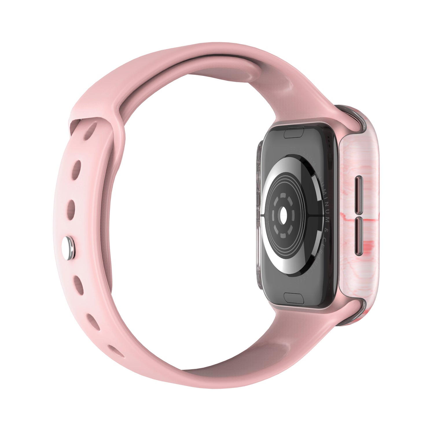 APPLE WATCH (40mm) PRISMARTケース: マーブルピンク シリーズ6/5/4/SE