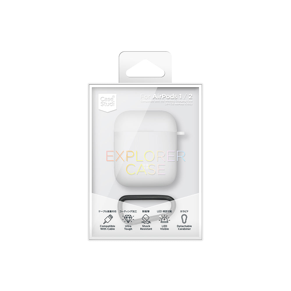 AIRPODS EXPLORER CASE: PEARL WHITE