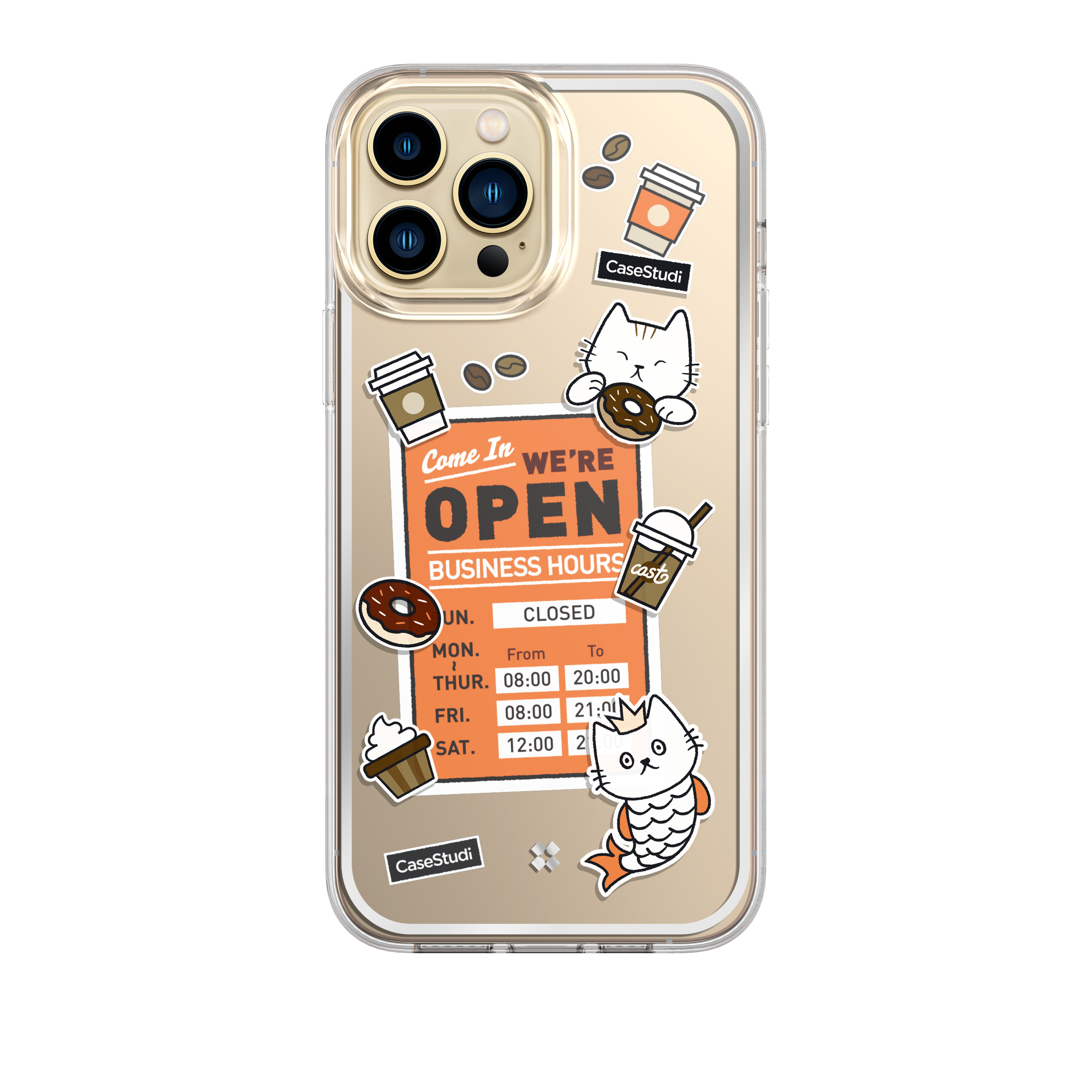 IPHONE 13 PRO MAX / 13 PRO / 13 CASE: CAST COFFEE CAT