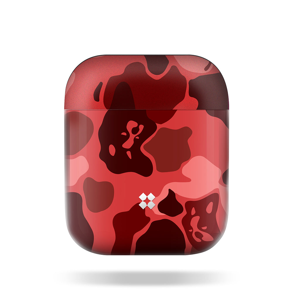 CASESTUDI X SOCCER JUNKY AIRPODS ケース: FCSJ ダックハント レッド