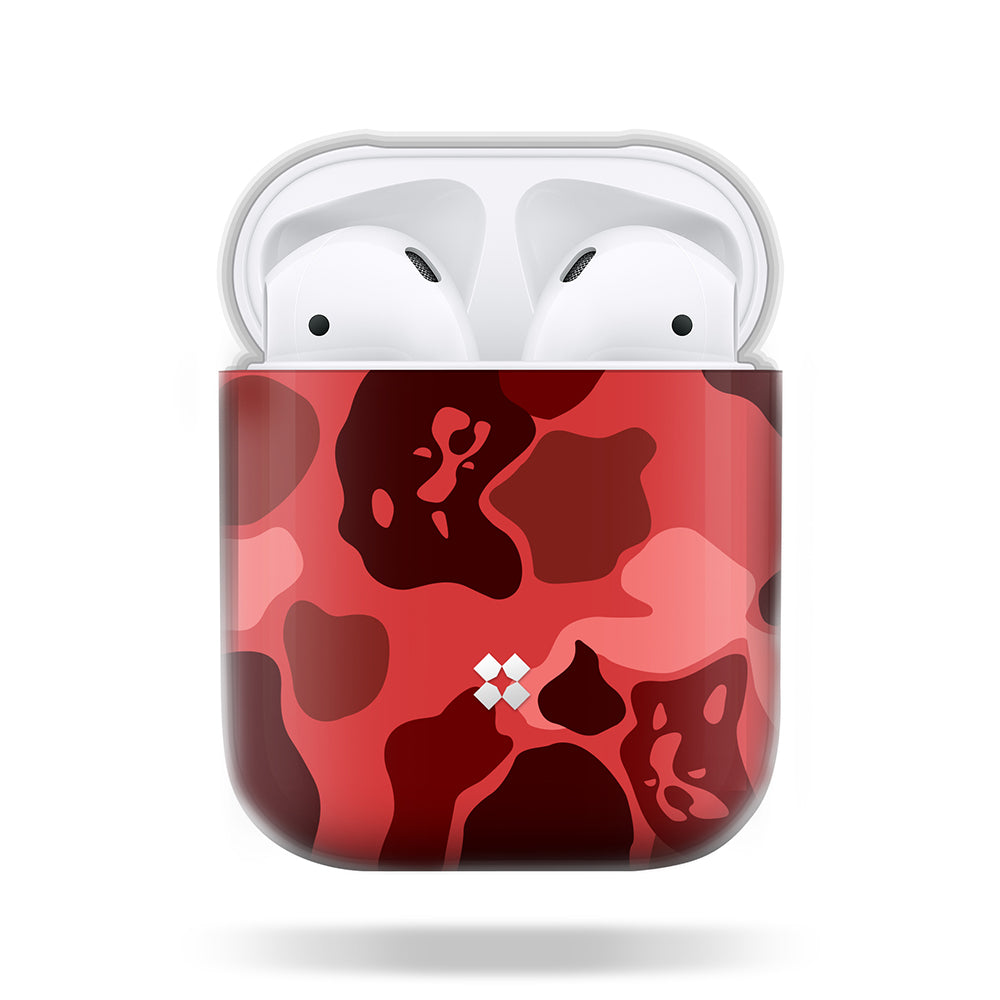 CASESTUDI X SOCCER JUNKY AIRPODS ケース: FCSJ ダックハント レッド
