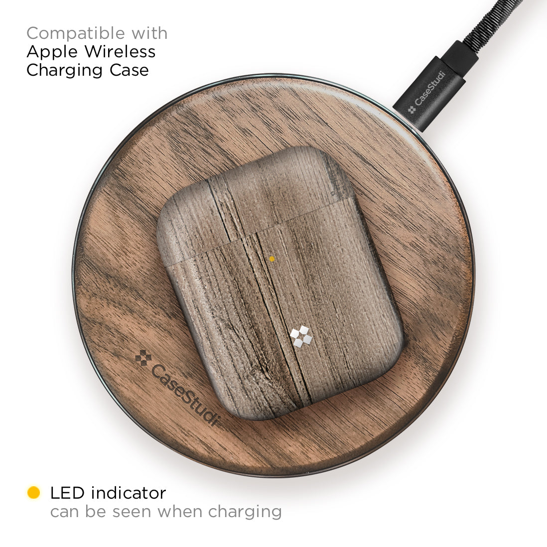 AIRPODS PRISMART CASE: WOOD BROWN