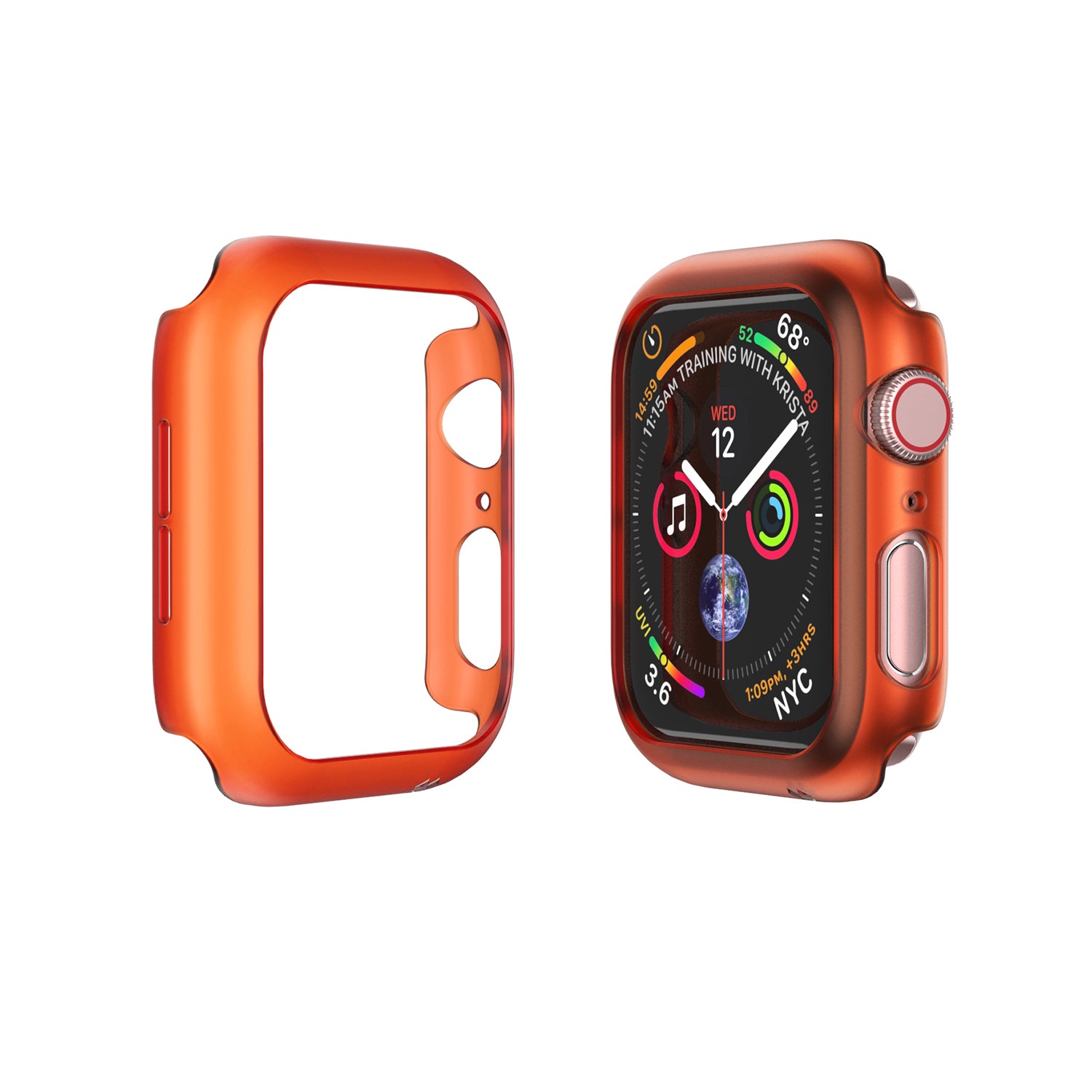 APPLE WATCH (44mm) EXPLORER CASE: SHOCKING ORANGE Series 6/5/4/SE