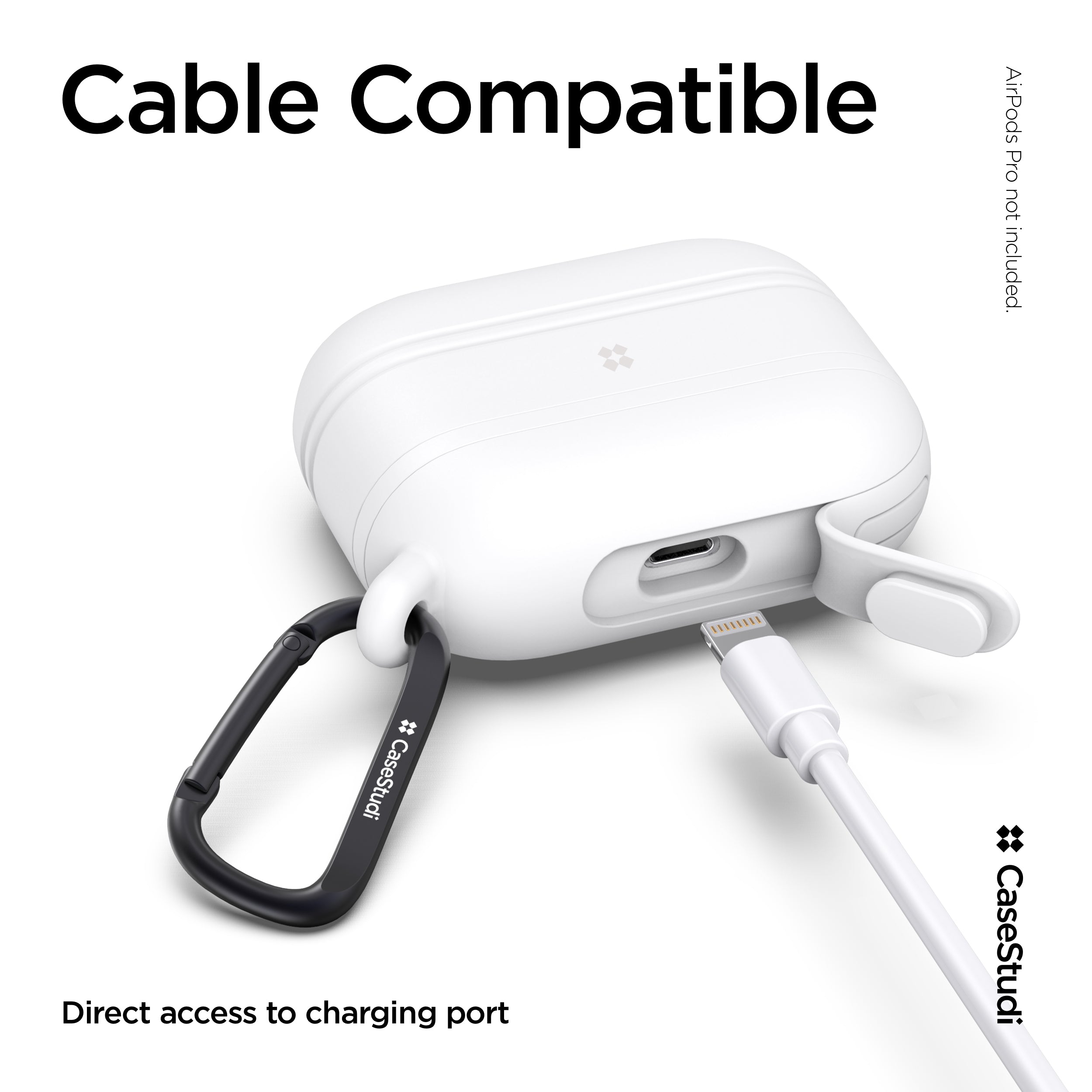 AIRPODS PRO WATERPROOF CASE: WHITE