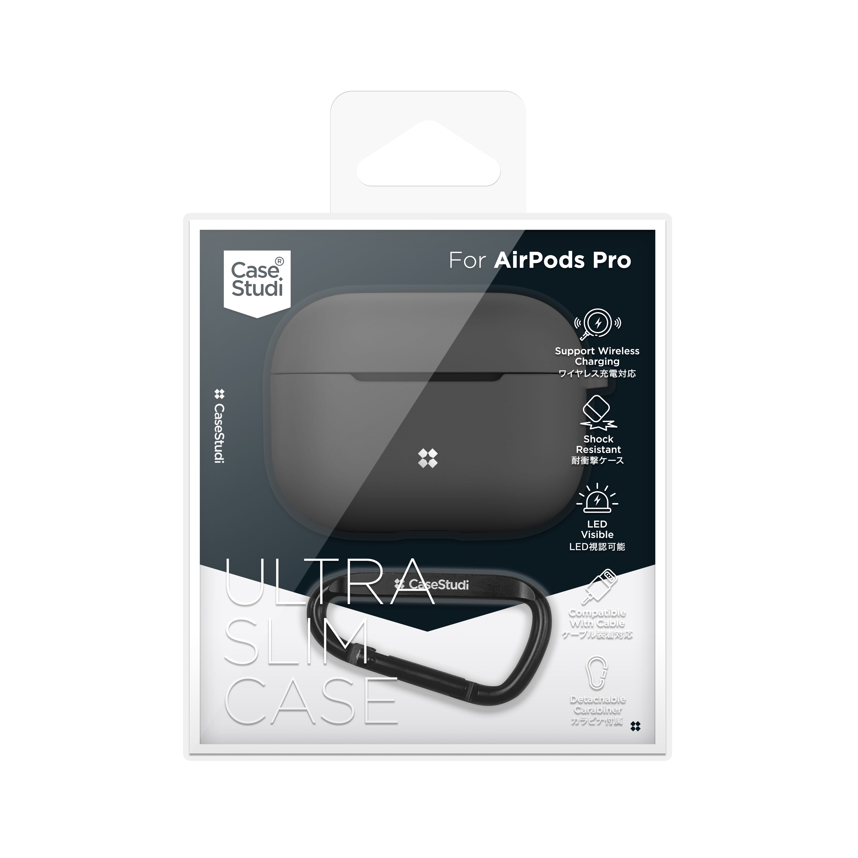 AIRPODS PRO ULTRA SLIM CASE: BLACK
