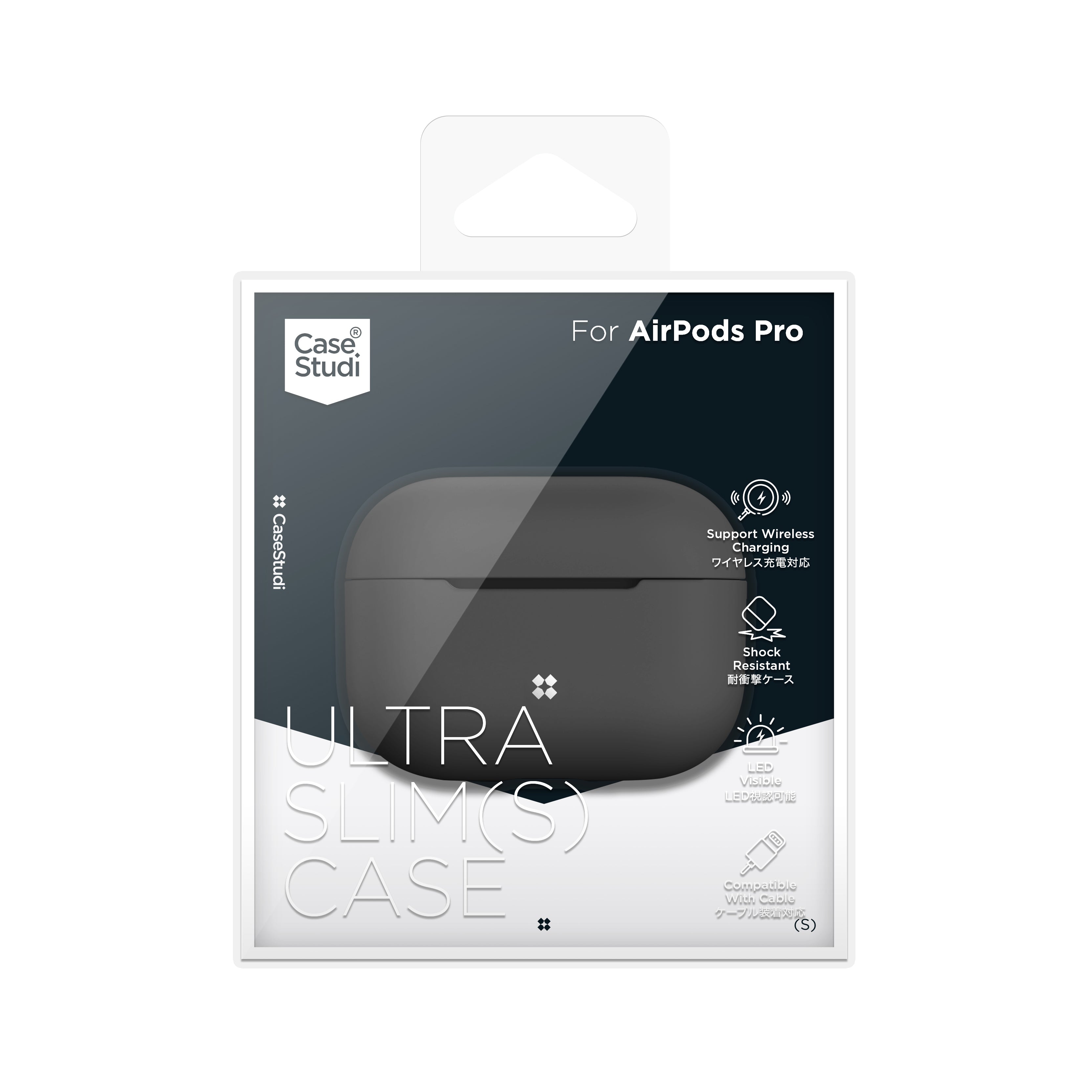 AIRPODS PRO ULTRA-SLIM (S) CASE: BLACK