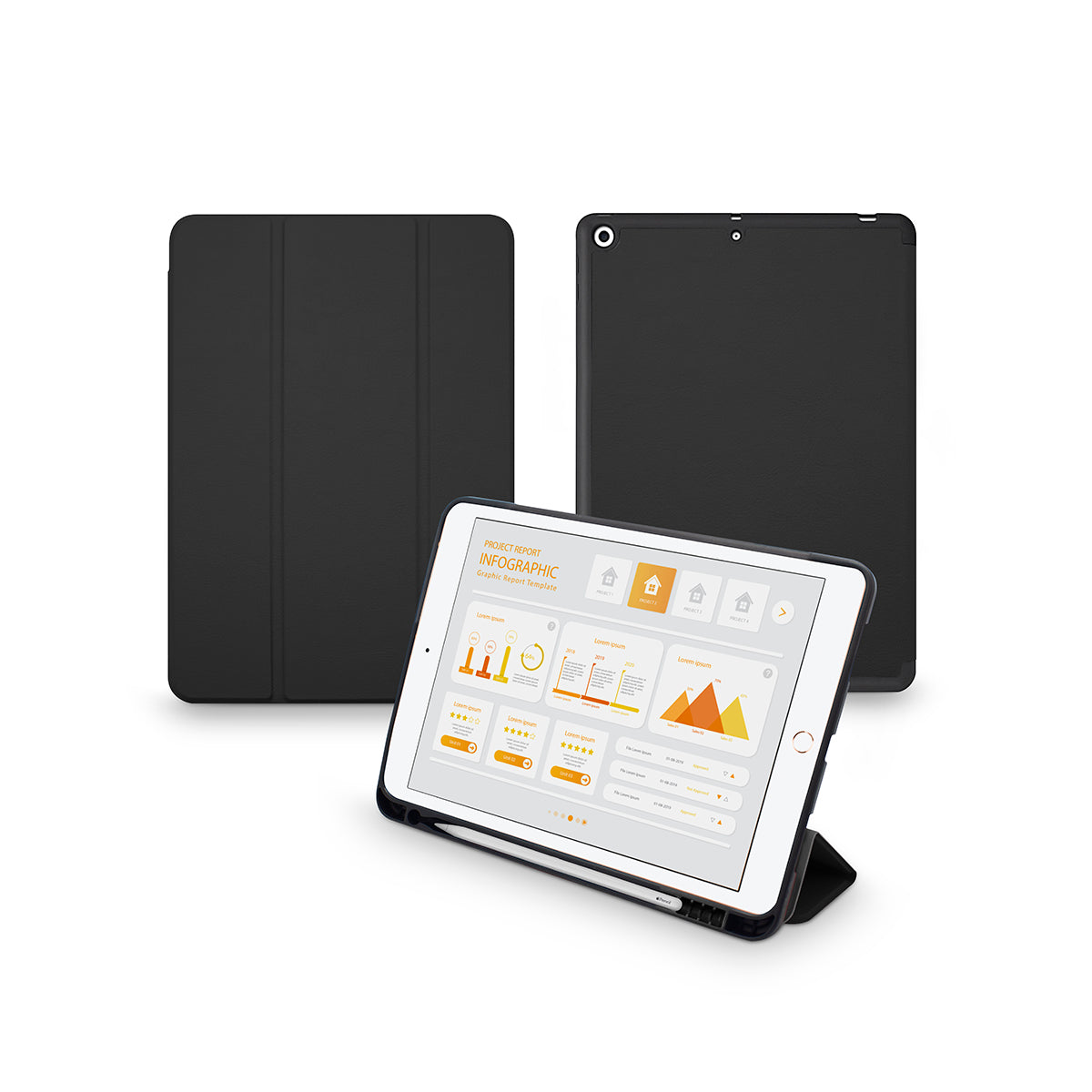 iPAD (10.2") ULTRA SLIM CASE: BLACK