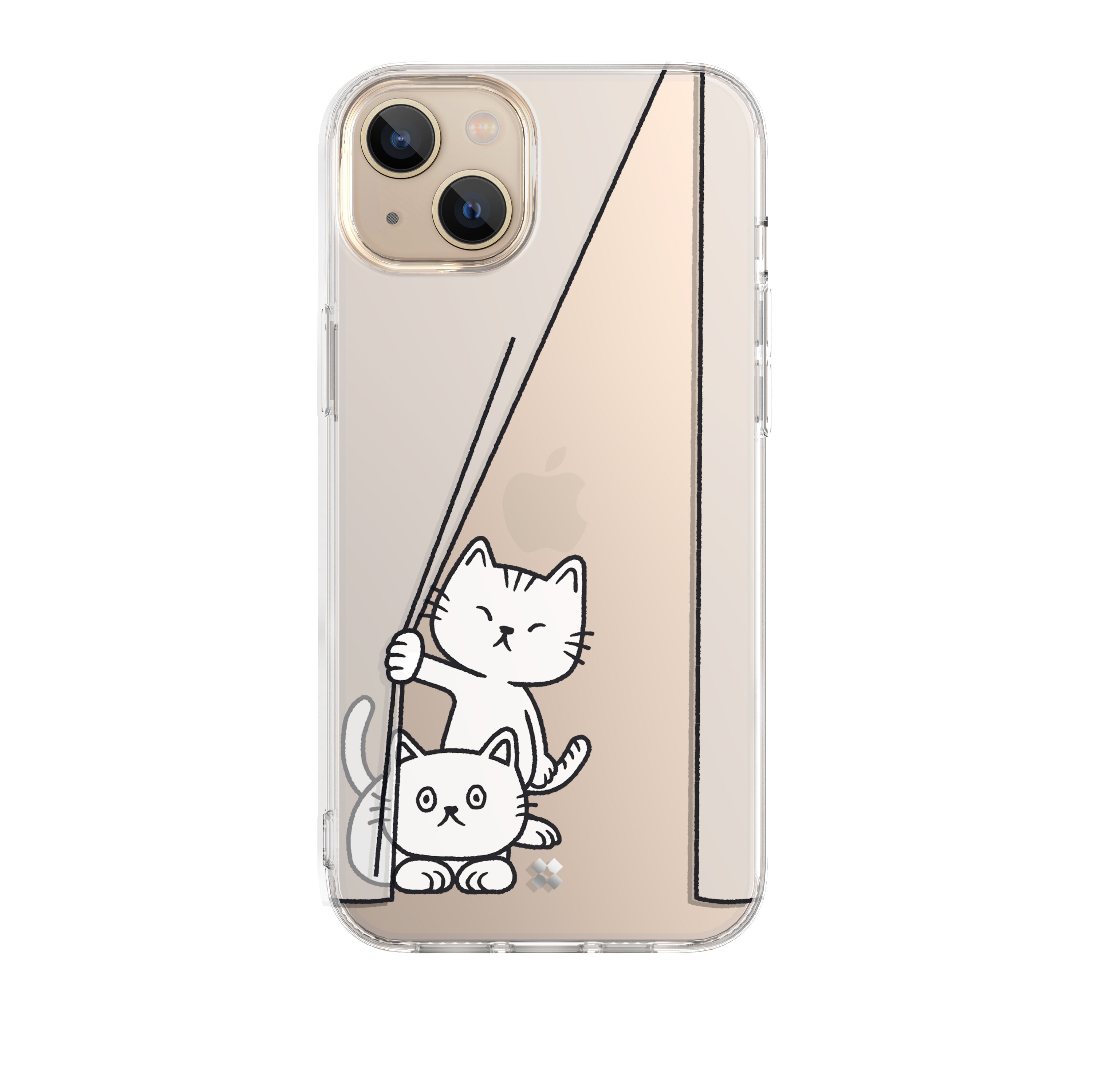 iPhone 14 Pro / Pro Max / 14 / 14 Plus Case: Cast Peeping Cat