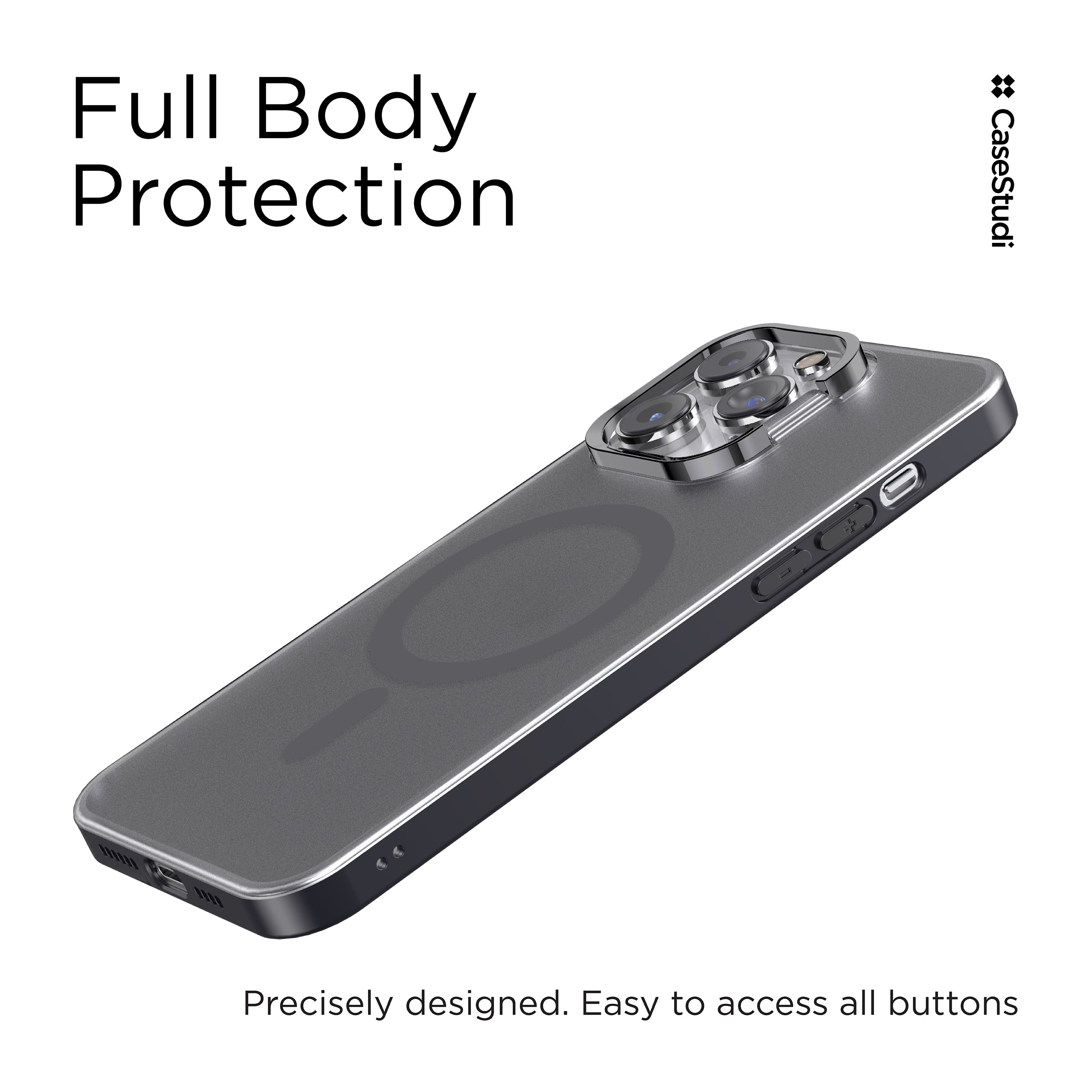 iPhone 14 Pro / Pro Max / 14 / 14 Plus Case: Ring+ Black (MagSafe)