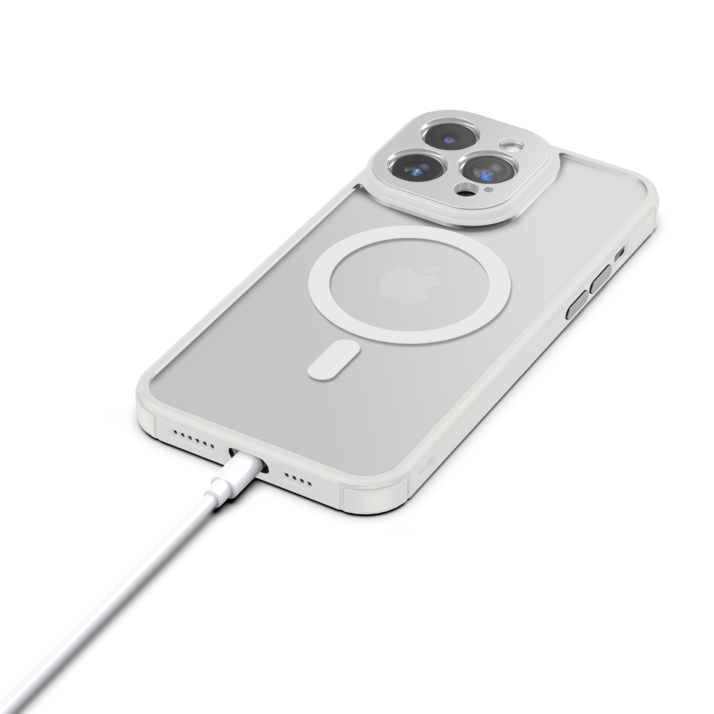 iPhone 14 Pro / Pro Max / 14 / 14 Plus ケース: インパクト ホワイト (MagSafe)