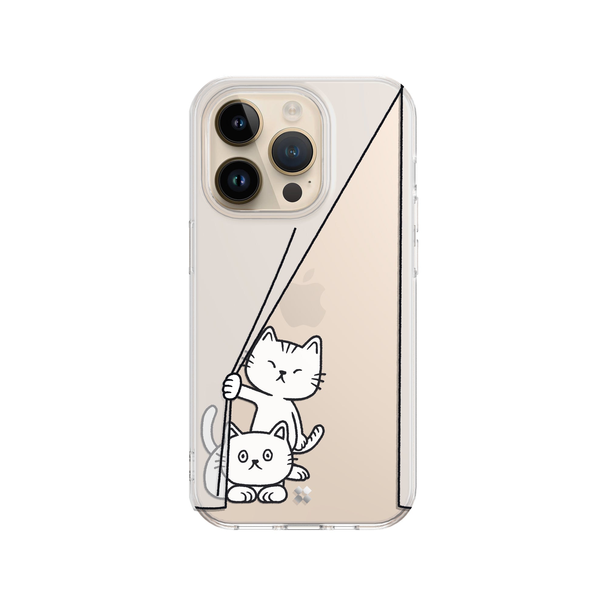 iPhone 14 Pro / Pro Max / 14 / 14 Plus Case: Cast Peeping Cat