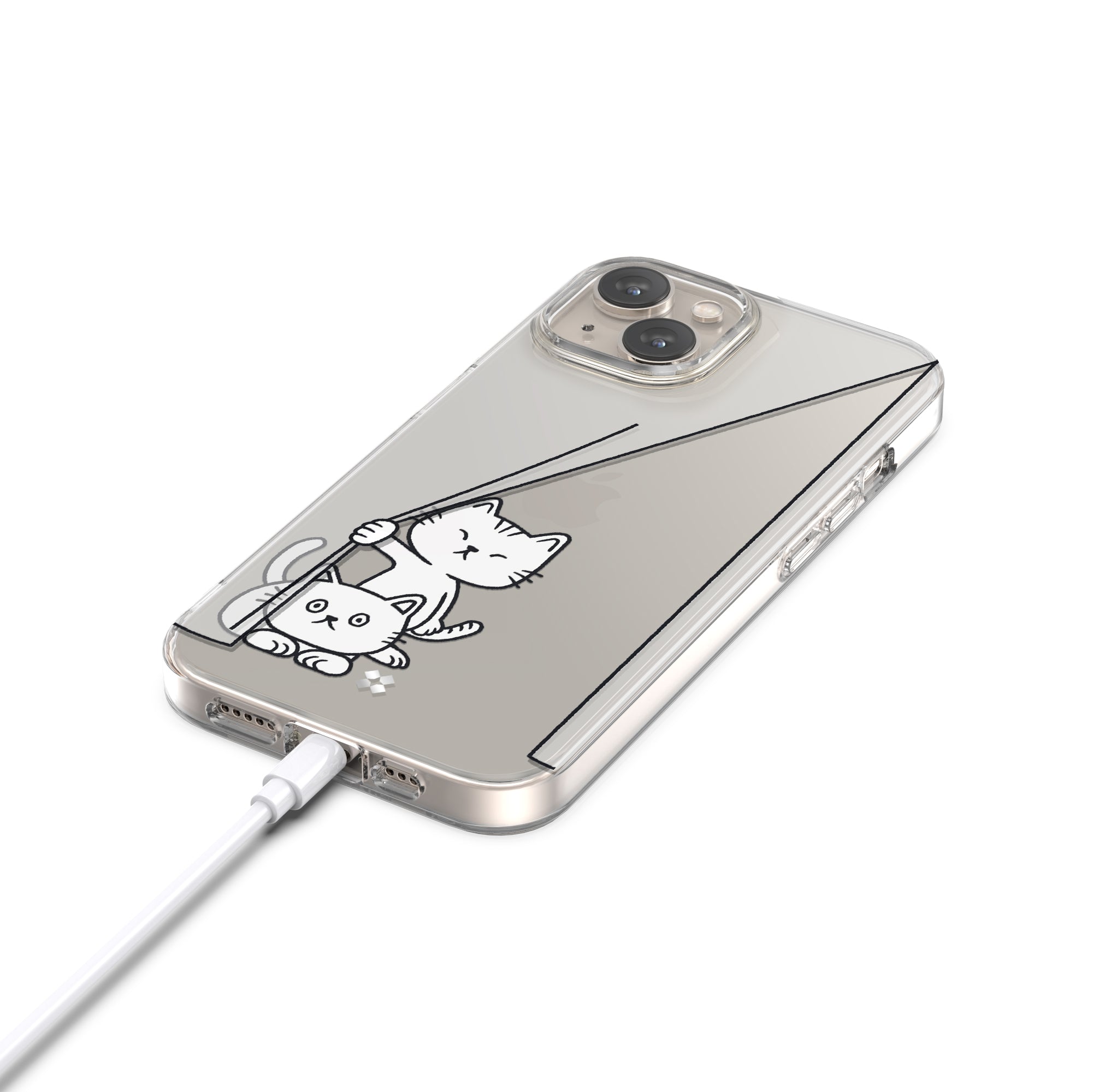 iPhone 14 Pro / Pro Max / 14 / 14 Plus Case: Cast Peeping Cat