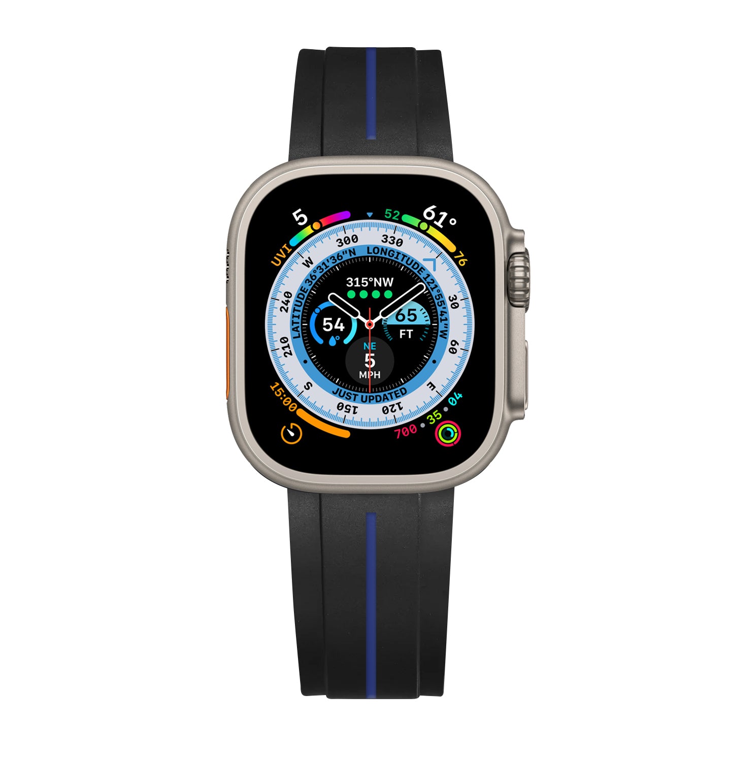 APPLE WATCH SERIES ULTRA/8/7/6/5/4/3/SE EIGER BAND: NAVY