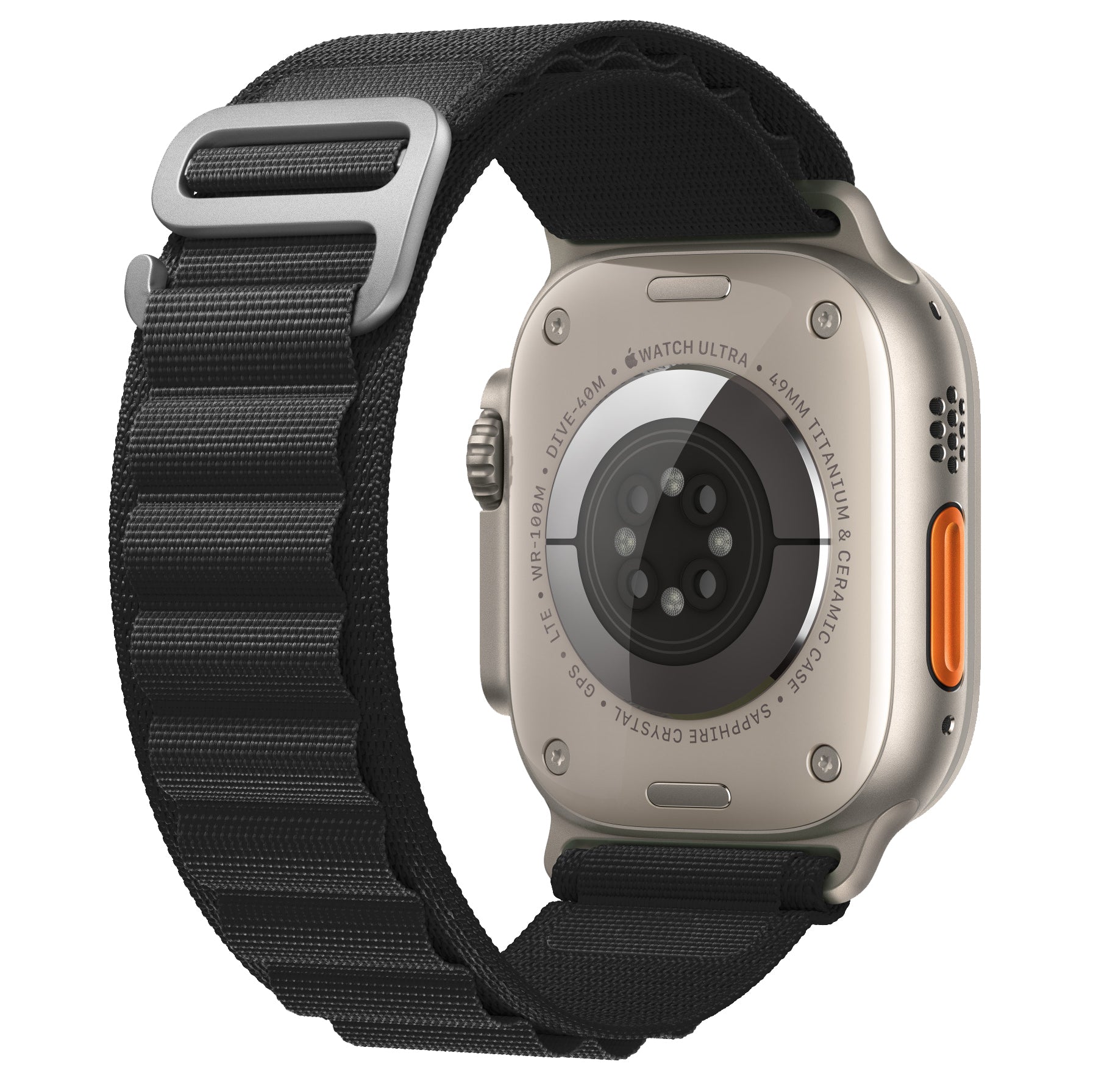APPLE WATCH SERIES ULTRA/8/7/6/5/4/3/SE ROVER BAND: BLACK