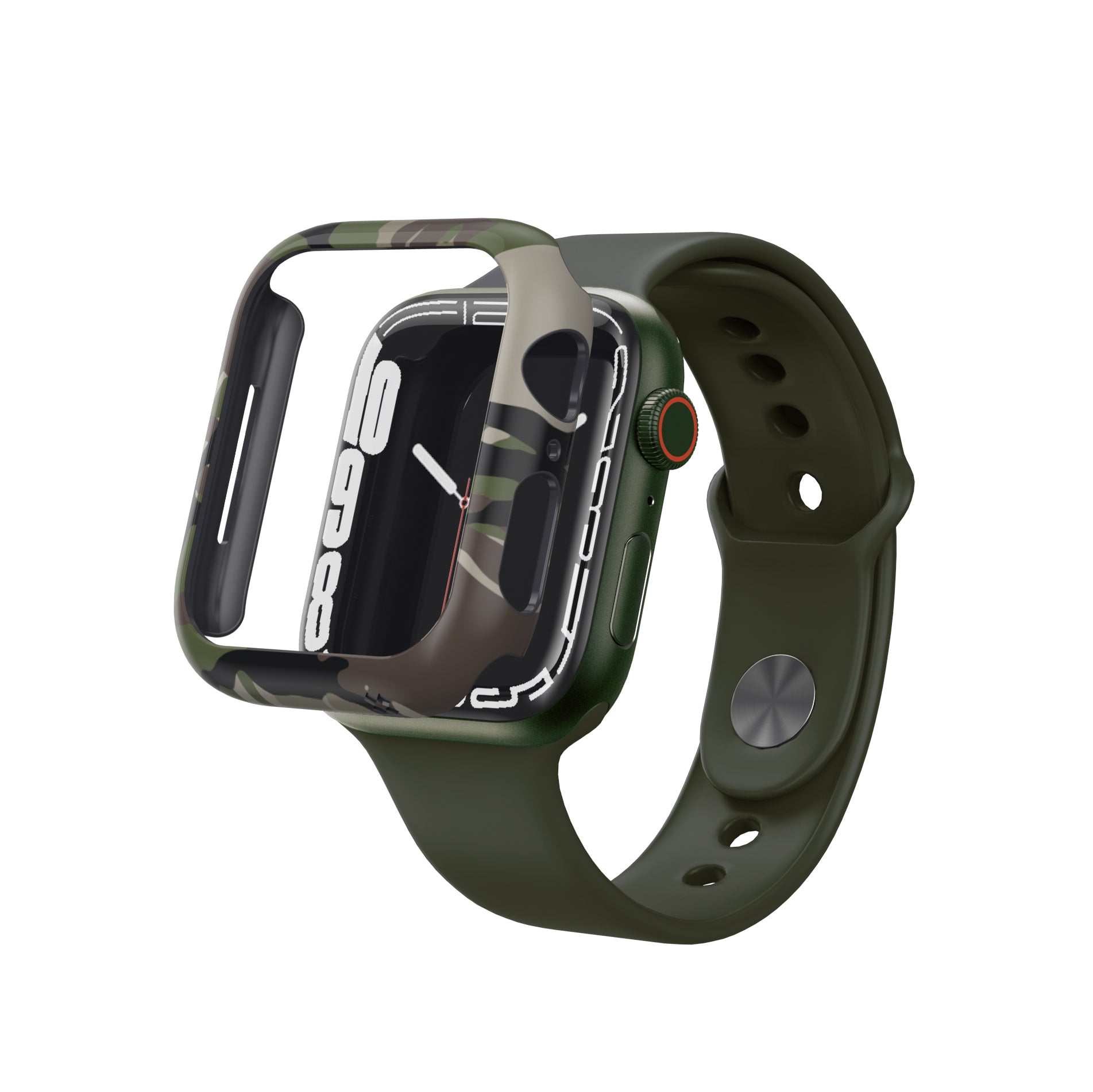 APPLE WATCH SERIES 7 PRISMART CASE: CAMO WOOD