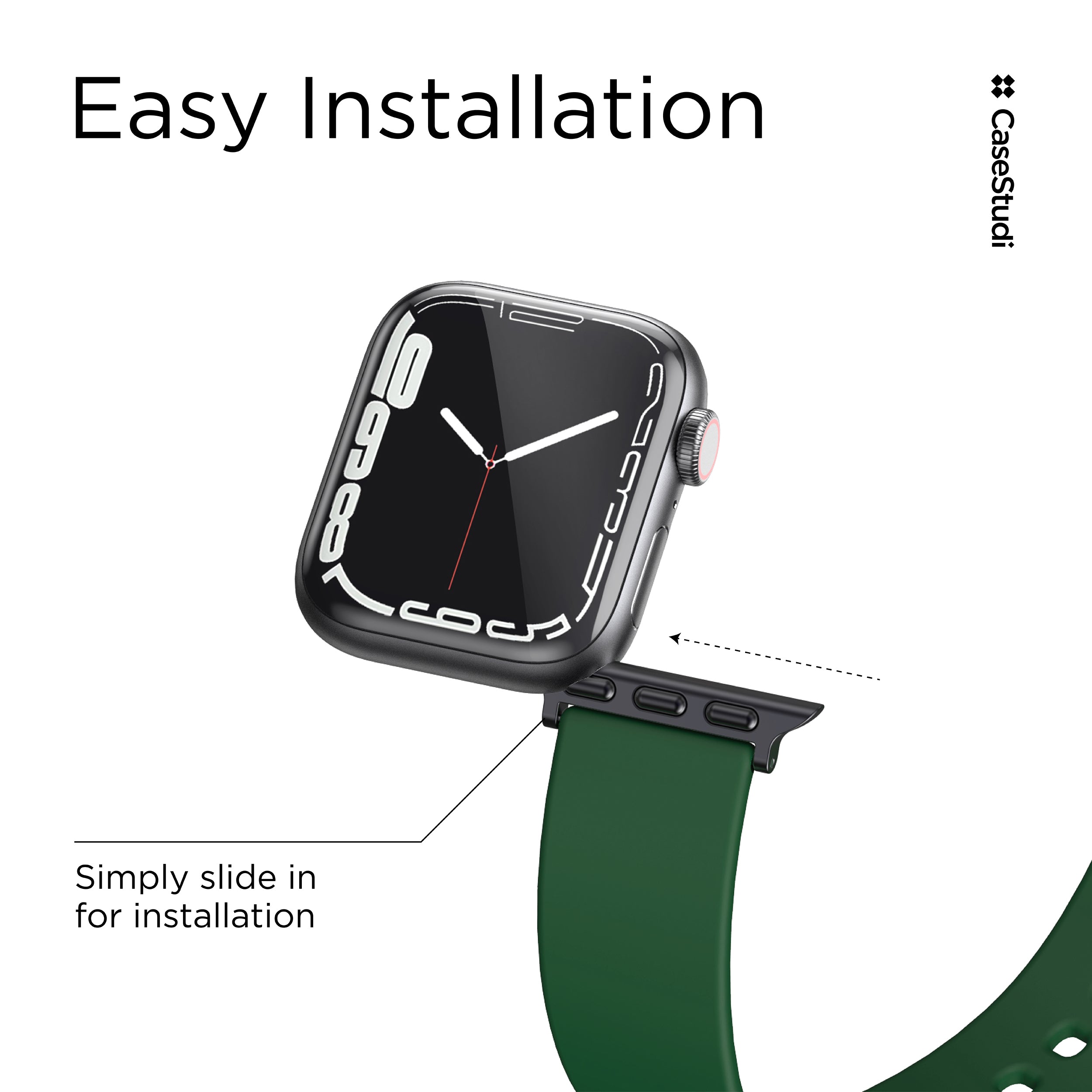 APPLE WATCH SERIES 7/6/5/4/3/SE ULS BAND: GREEN