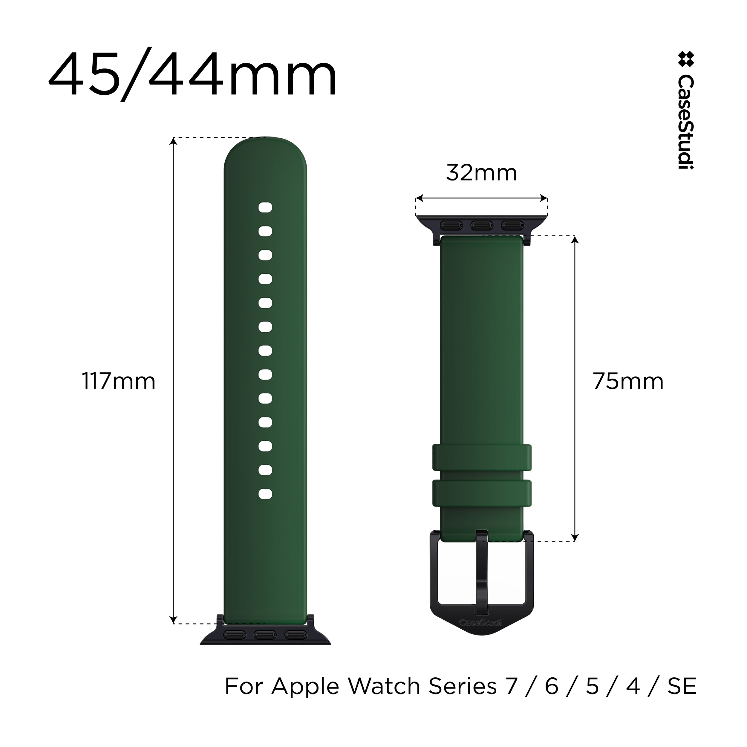APPLE WATCH SERIES 7/6/5/4/3/SE ULS BAND: GREEN