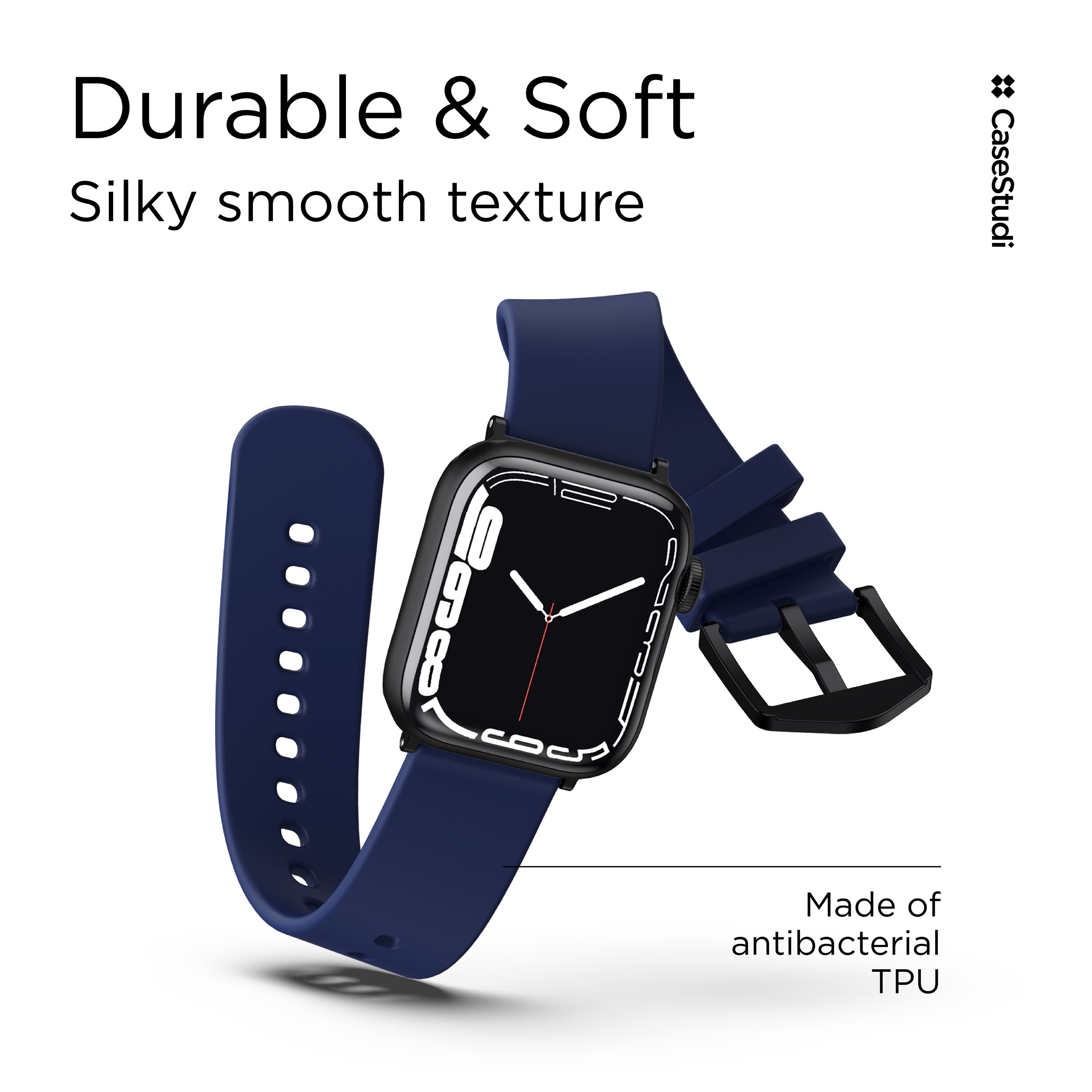 APPLE WATCH シリーズ 7/6/5/4/3/SE ULS バンド: ネイビー