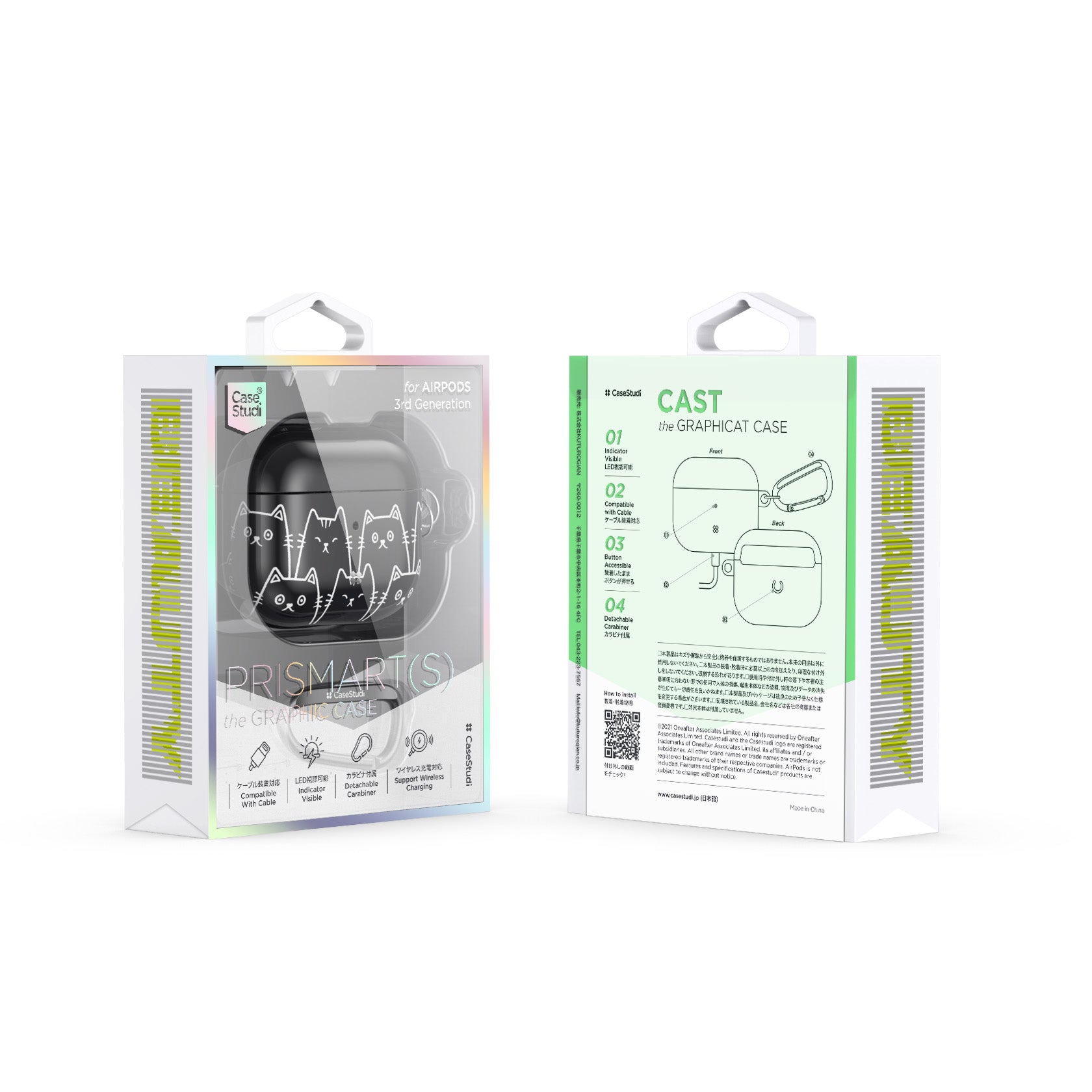 AIRPODS 3rd Generation CASE: CAST BLACK CAT