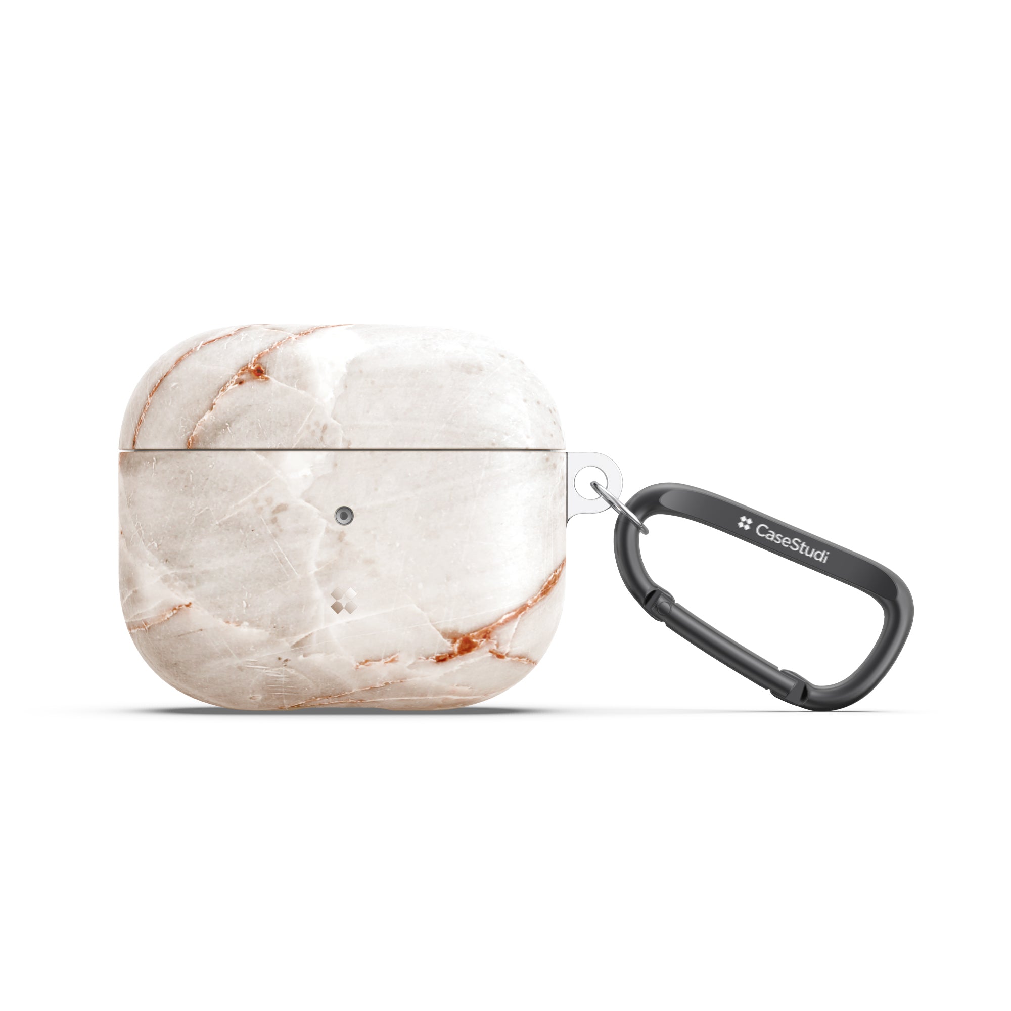 Prismart(S) is made for AirPods 3rd Generation. It is made of TPU and pattern is laminated with IMD technology. Therefore, the pattern is long lasting and very beautiful. A detachable carabiner is included in the packaging. You can hang it on the backpack or belt so that it won't be lost.