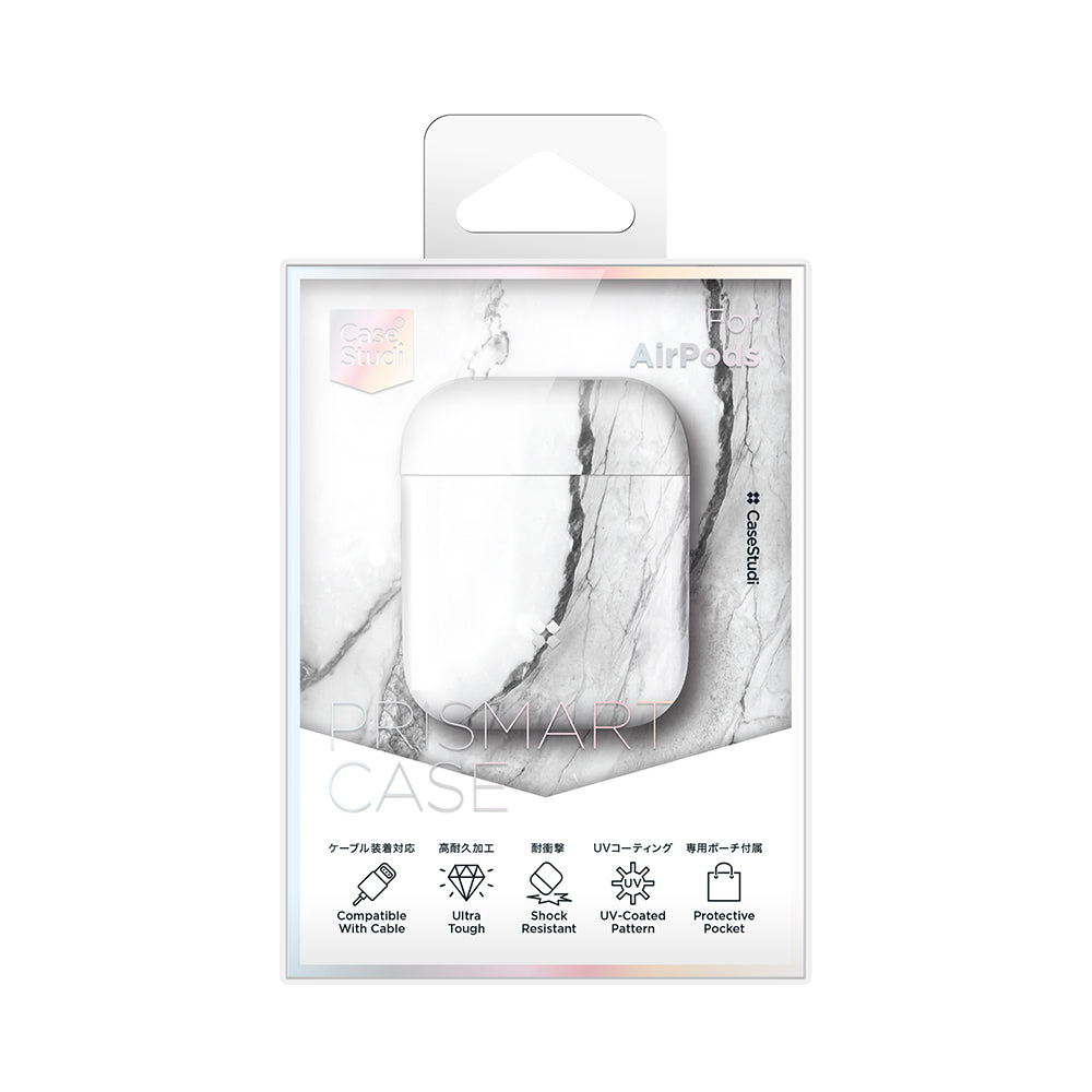 AIRPODS PRISMART CASE: MARBLE WHITE