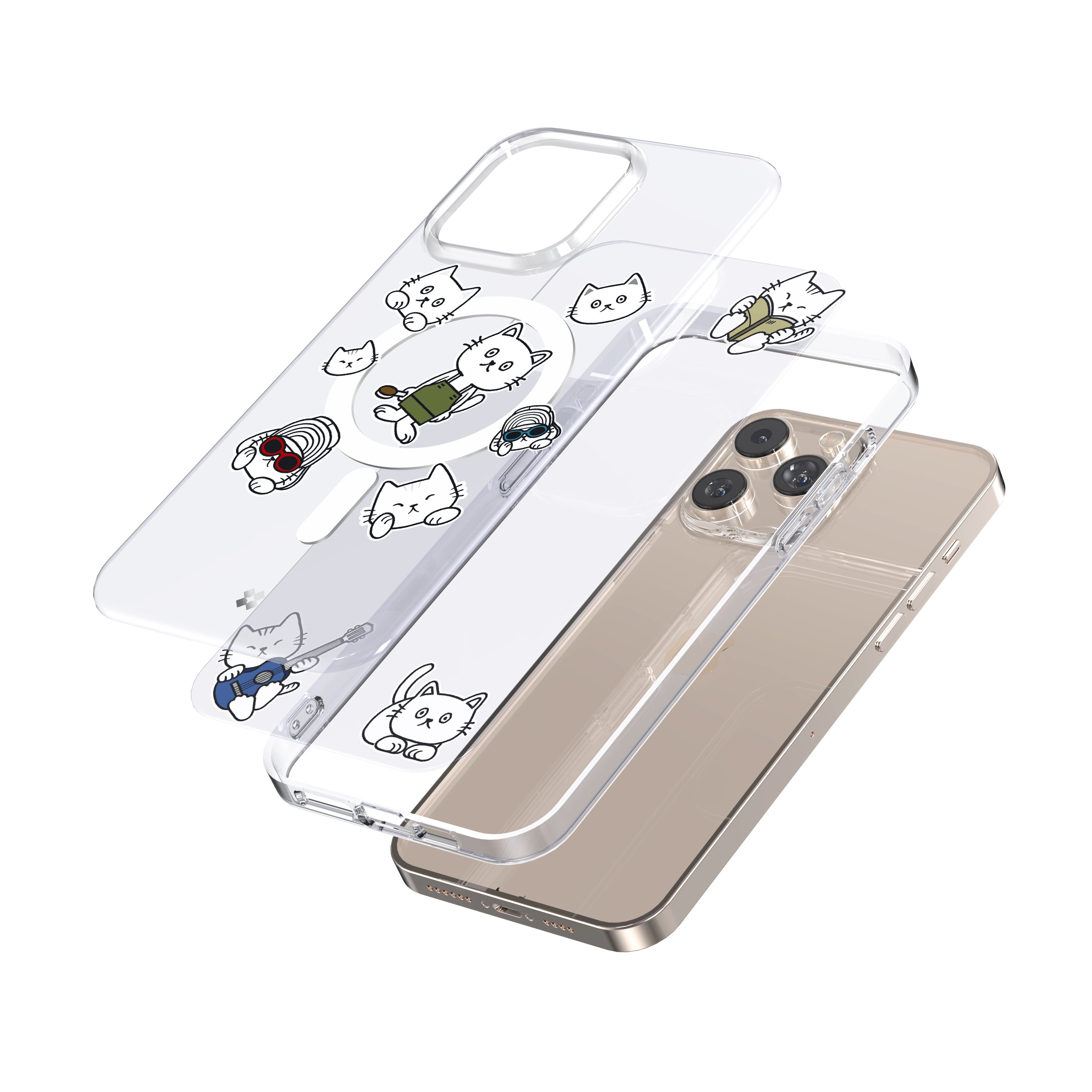 iPhone 15 Pro / Pro Max Case: Cast Combo Cat Magsafe
