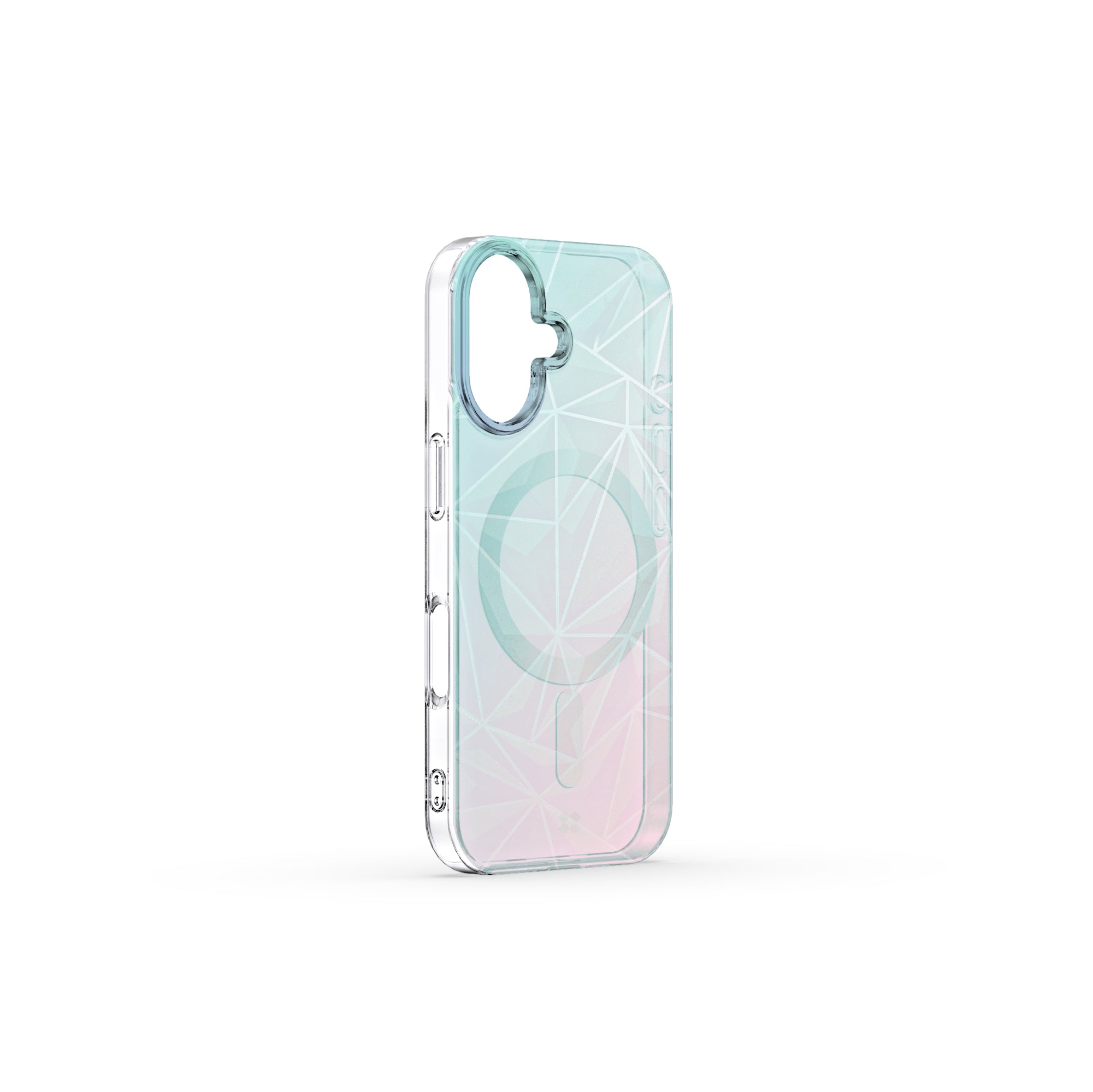 Glossy and matte finish seamlessly blended on this iPhone 16 6.1 inch case, offering a distinctive appeal and MagSafe compatibility.