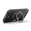 Casestudi Mag Plus 16e case featuring a built-in ring on the back. The ring can be opened to function as a stand, allowing the phone to be positioned horizontally for an optimal video-watching experience. The adjustable angle ensures flexible viewing for added convenience.