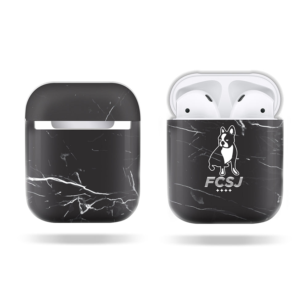 CASESTUDI X SOCCER JUNKY AIRPODS CASE: FCSJ MARBLE BLACK