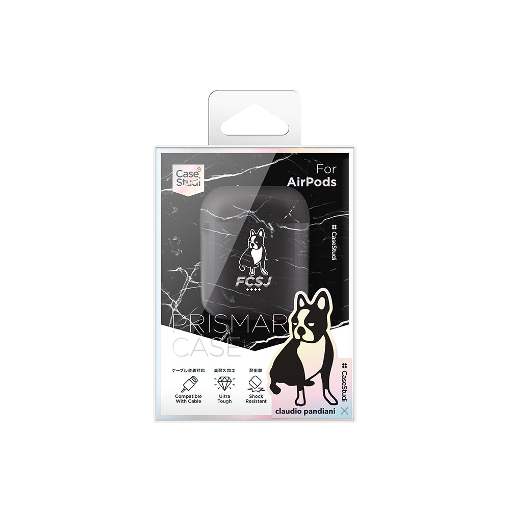 CASESTUDI X SOCCER JUNKY AIRPODS CASE: FCSJ MARBLE BLACK