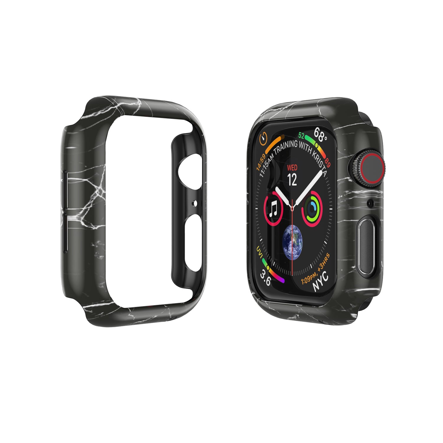 APPLE WATCH (40mm) PRISMART CASE: MARBLE BLACK Series 6/5/4/SE