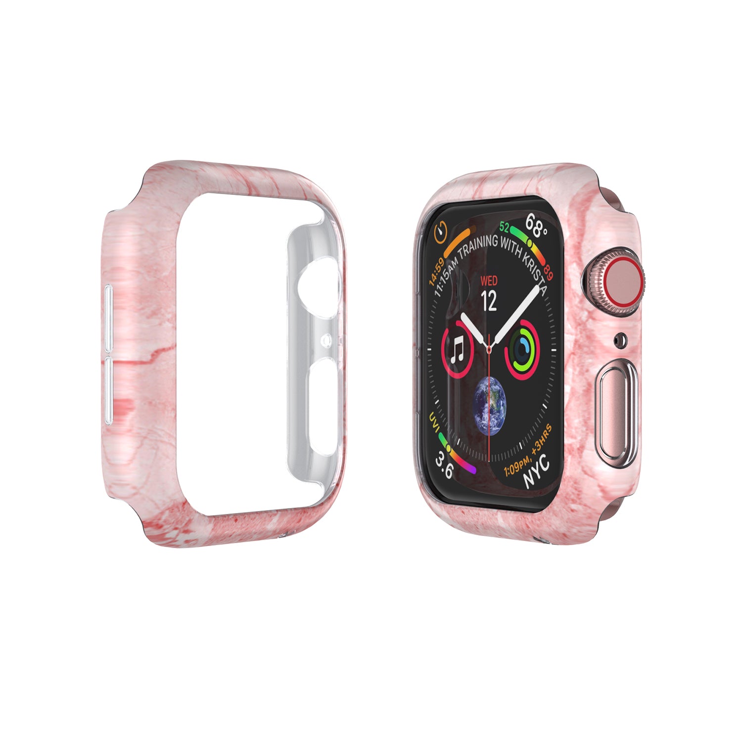 APPLE WATCH (40mm) PRISMART CASE: MARBLE PINK Series 6/5/4/SE