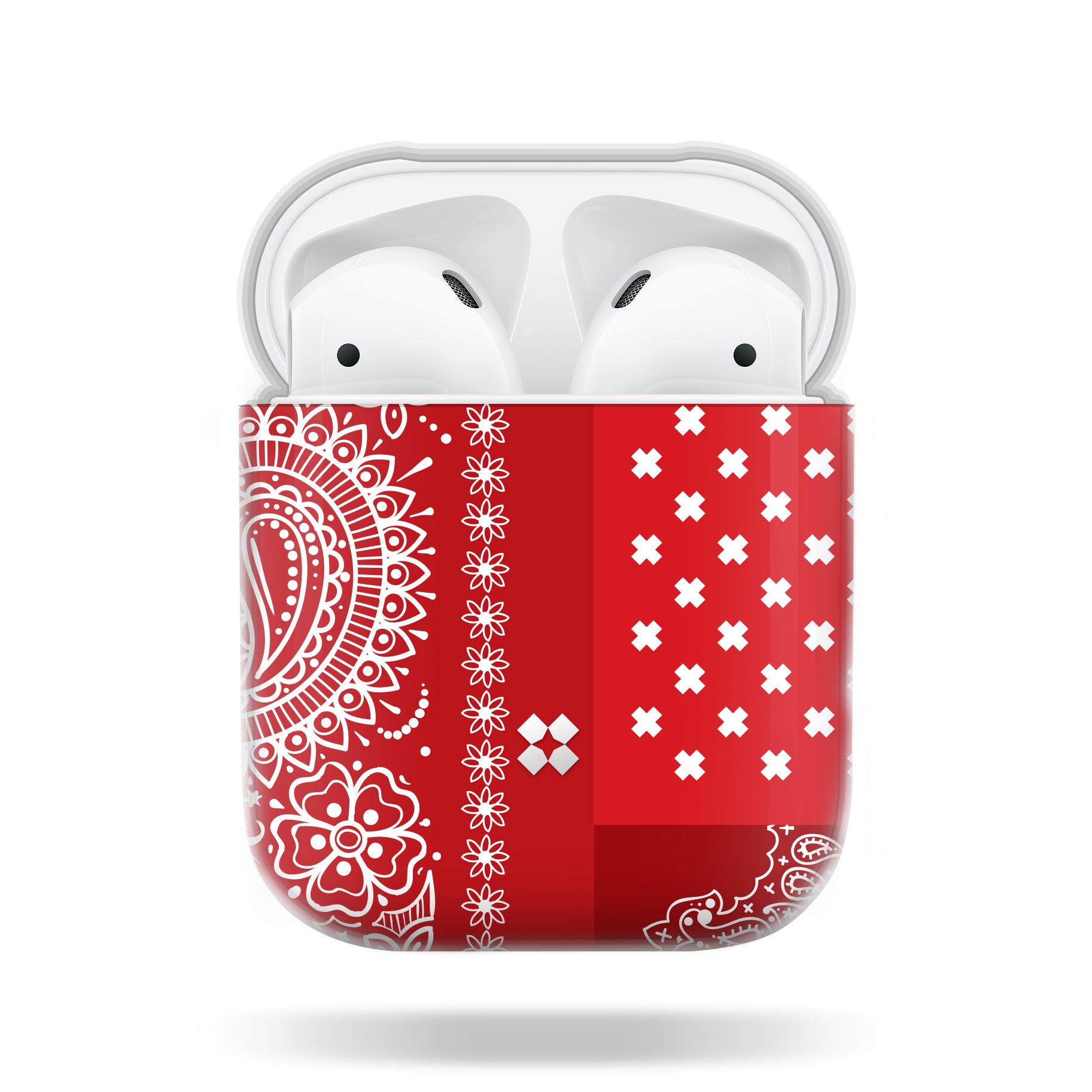 AIRPODS プリスマートケース: ペイズリーレッド