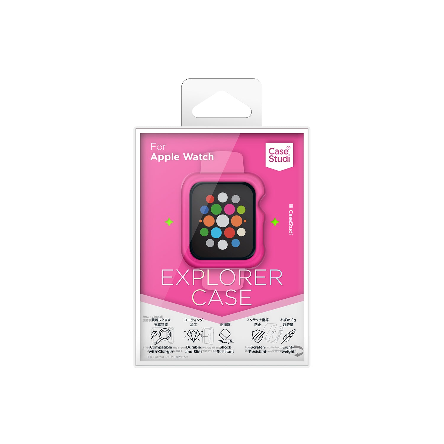 APPLE WATCH (44mm) EXPLORERケース: ショッキングピンク シリーズ6/5/4/SE