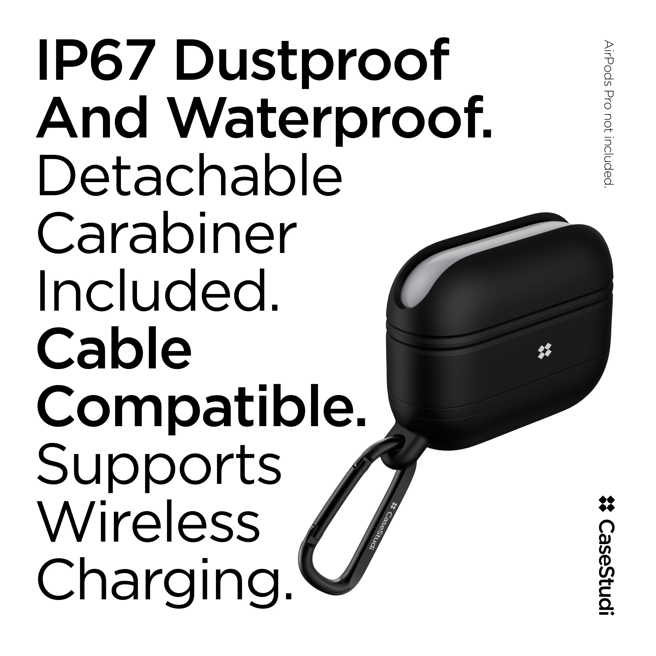 AIRPODS PRO 1/2 防水殼：黑色