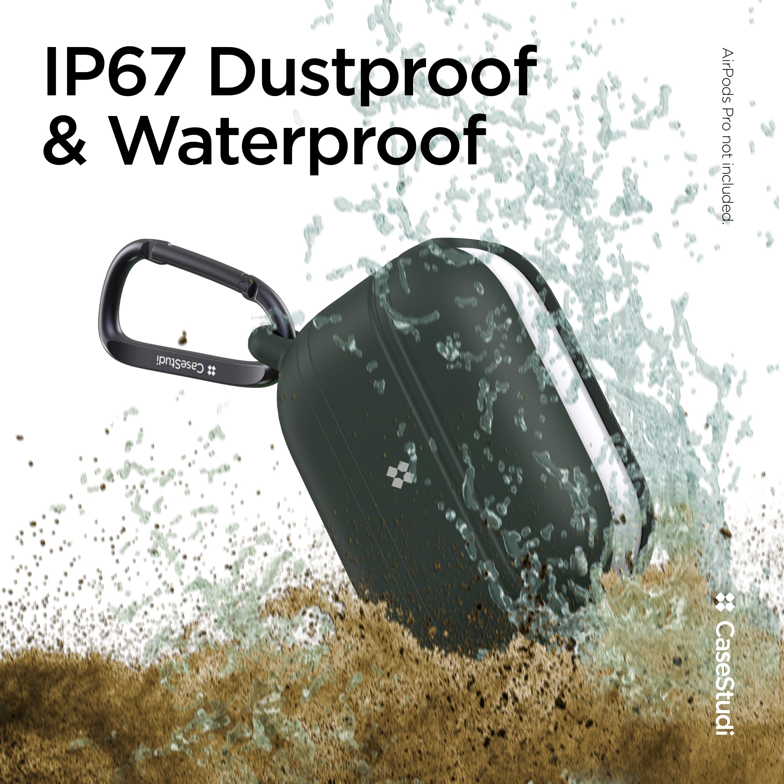 AIRPODS PRO 1/2 WATERPROOF CASE: GREEN